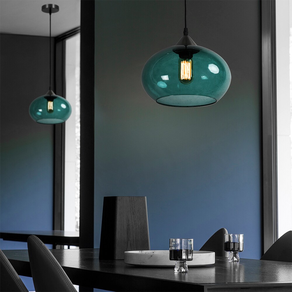 Modern Lighting Fixture Green Modern/Contemporary Seeded Glass