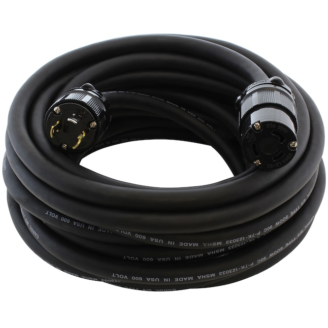 AC WORKS 25ft Super-Duty L5-30 Cord 25-ft 8/3-Prong Indoor/Outdoor
