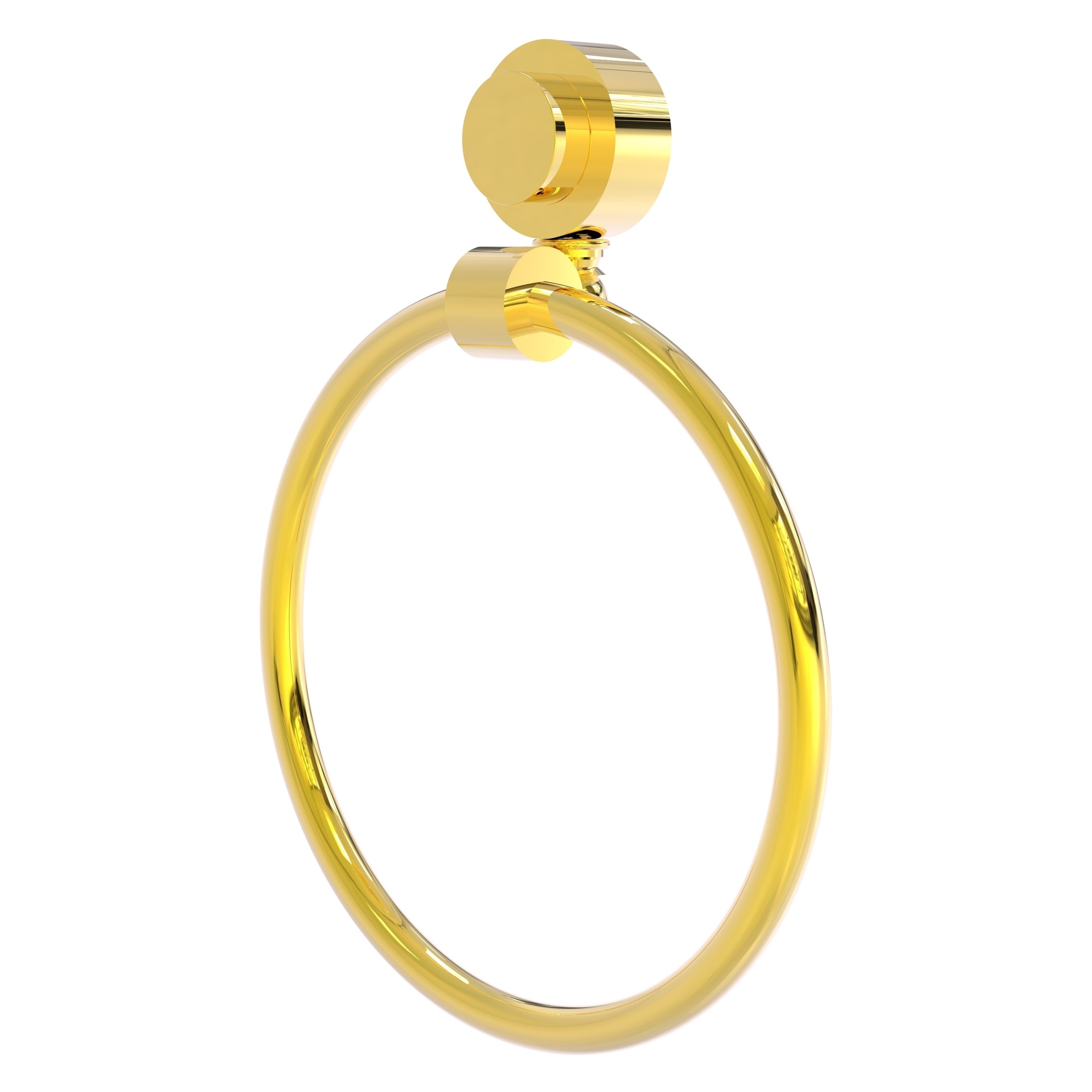 Allied Brass Sag Harbor Polished Brass Wall Mount Single Towel Ring in the  Towel Rings department at