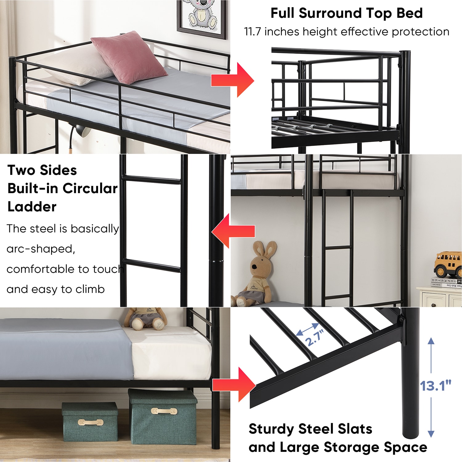 Sumyeg YY0005A-BL Bunk-Beds - View #7