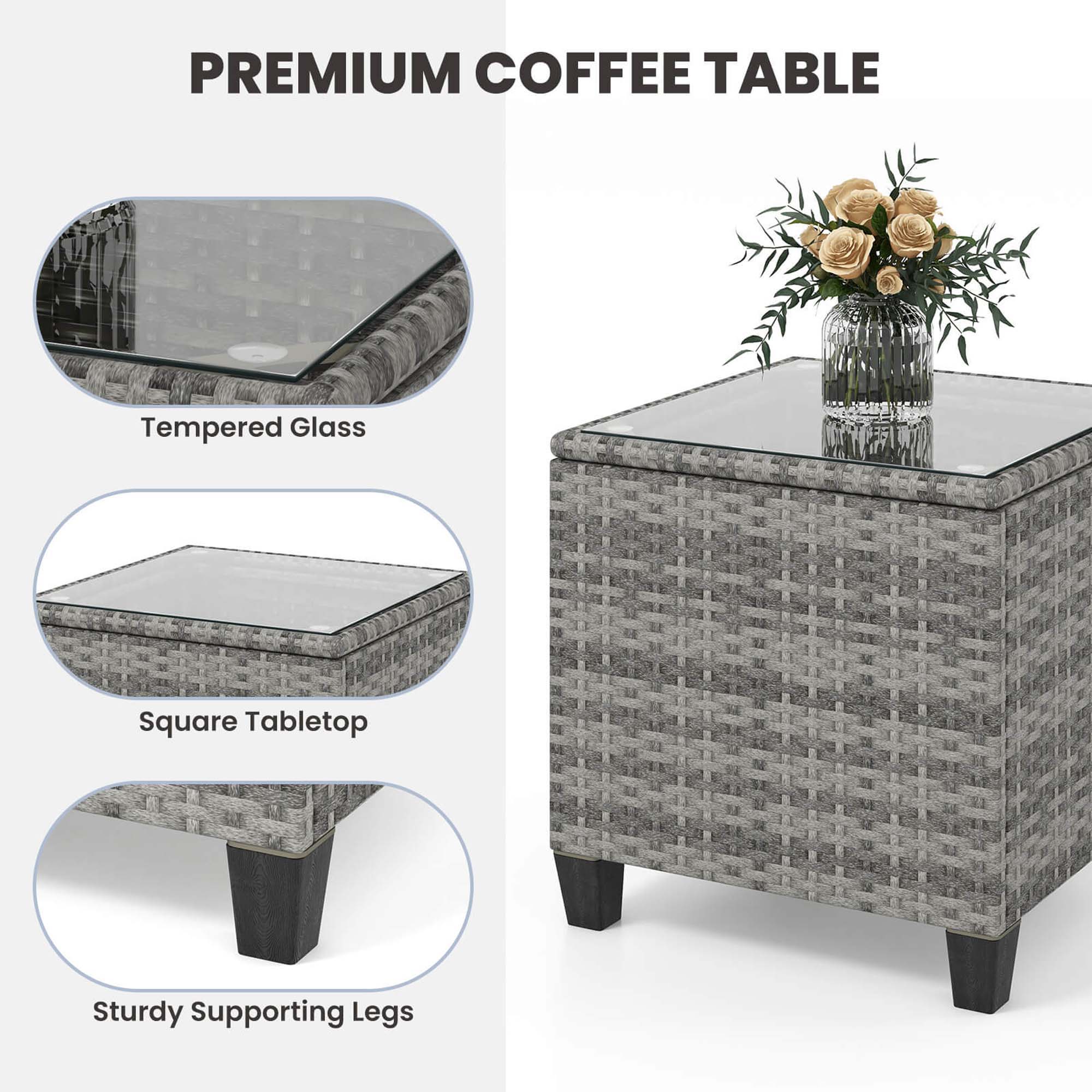 Costway HCST06657 Patio-Conversation-Sets - View #3