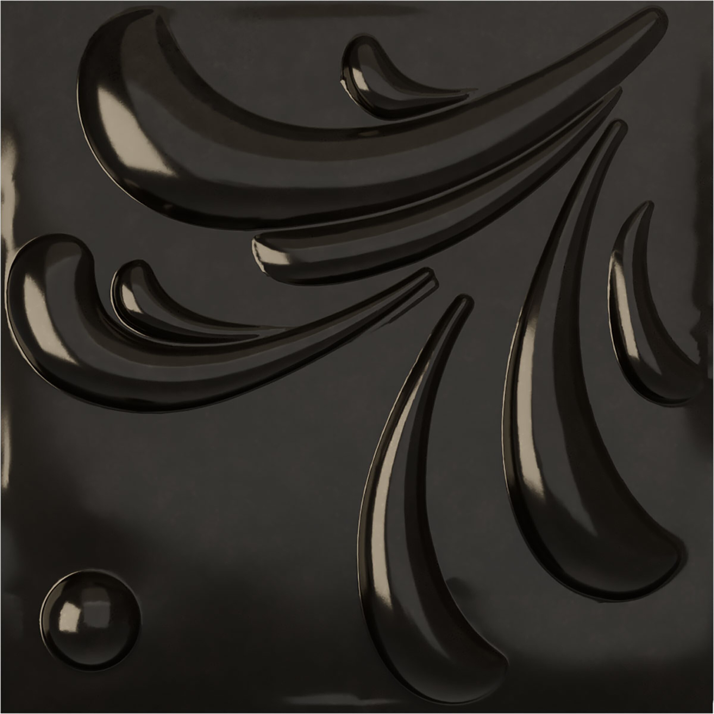 Ekena Millwork WP20X20ACECA 19-5/8-in x 19-5/8-in Embossed Universal Metallic Carbon Mist PVC Wall Panel Abstract