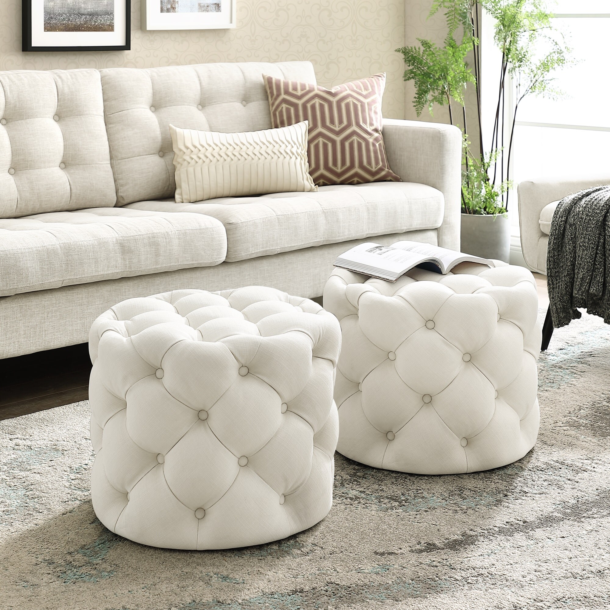 Inspired Home ON94-03CW-LS Indoor-Ottomans - View #2