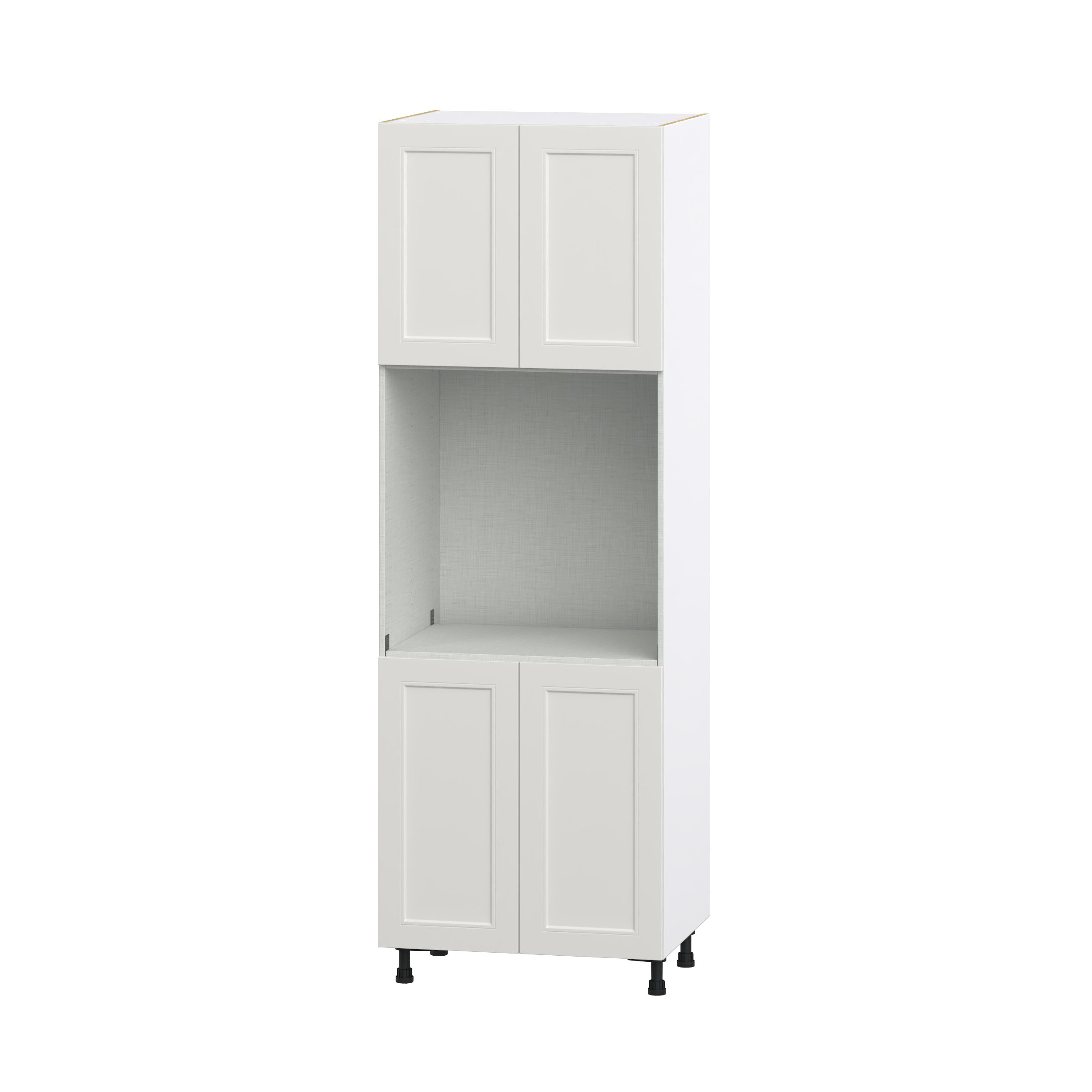 Hugo&Borg DSTO3089.5-BE Belcourt 30-in W x 89.5-in H x 24-in D Painted Light Gray Single oven Pantry Fully assembled Cabinet (Recessed Panel Shaker)