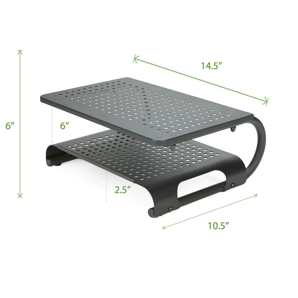 Mind Reader Monitor Stand Riser 2 Tier Ventilated Metal For Computer