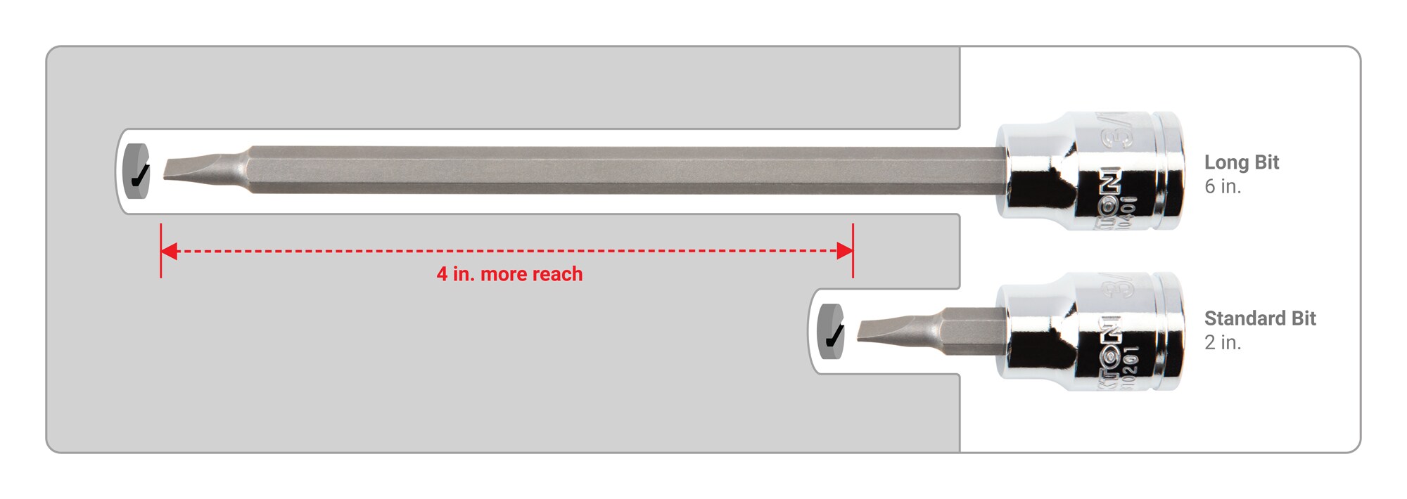 TEKTON 3/8-in Drive 3/16-in Slotted Bit Driver Socket In The Driver ...