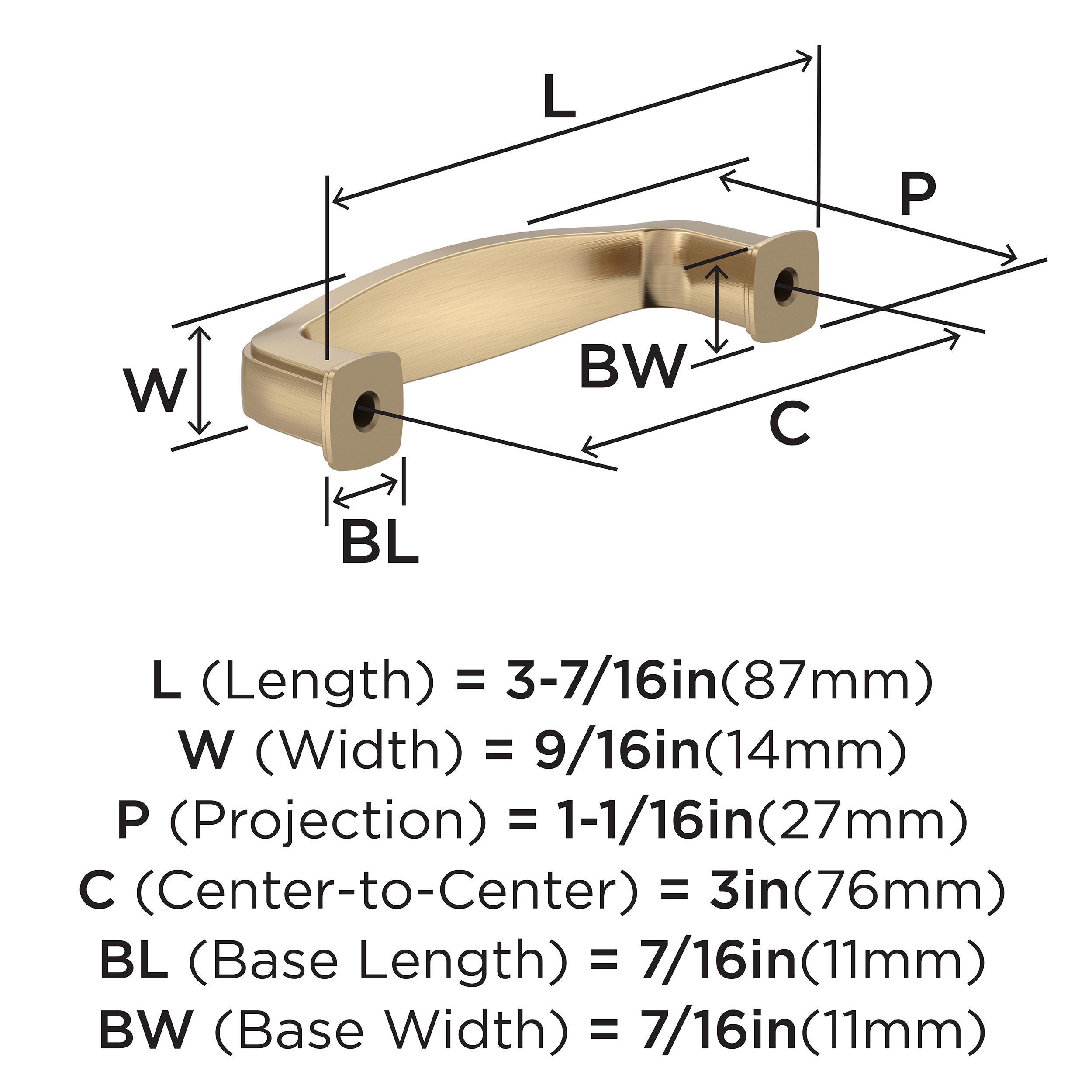 Amerock 10VMP37050CZ Cabinet-Pulls - View #4