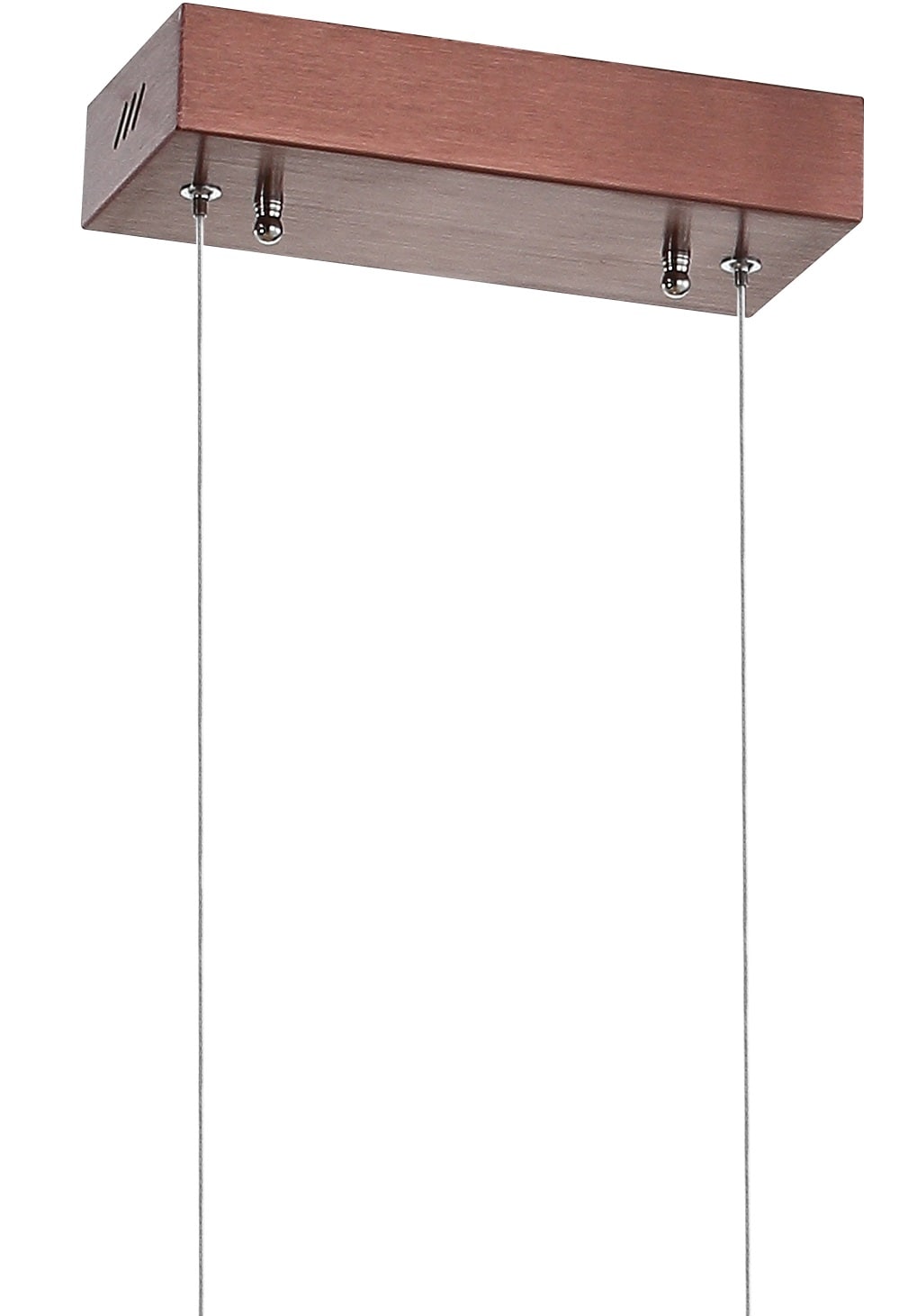 Draper 40" Anodized Bronze Geometric LED Metal Linear Pendant