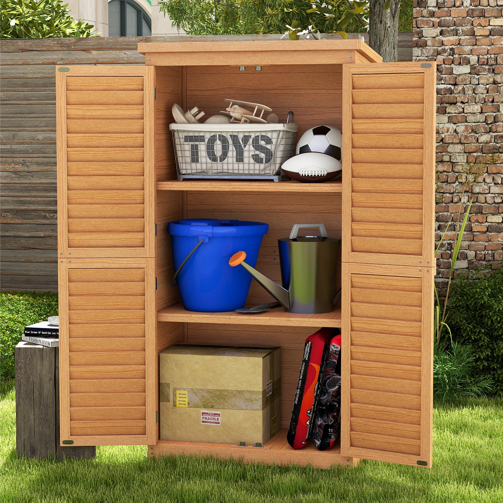 Patiowell WES-PS23-0222-MBG Wood-Storage-Buildings - View #3
