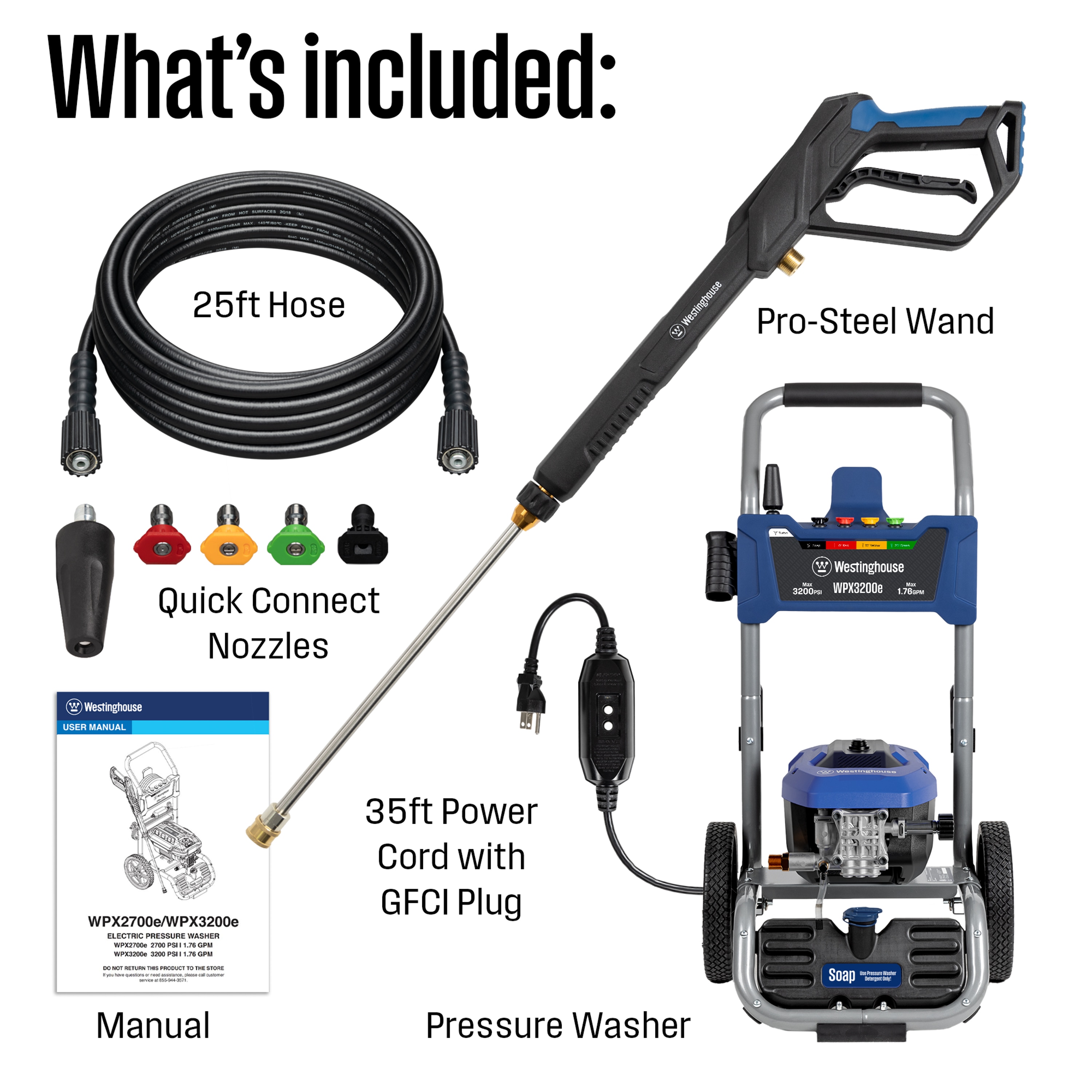 Westinghouse WPX3200E Gas-Pressurewashers - View #4