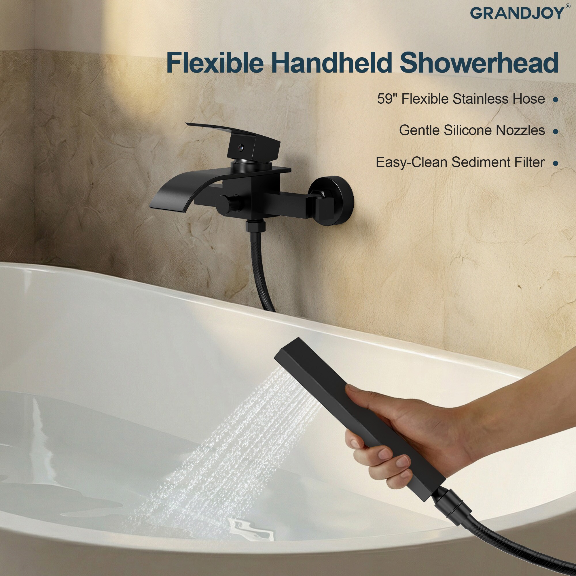GRANDJOY SGF11GJ-24BL Roman-Tub-Faucets - View #9