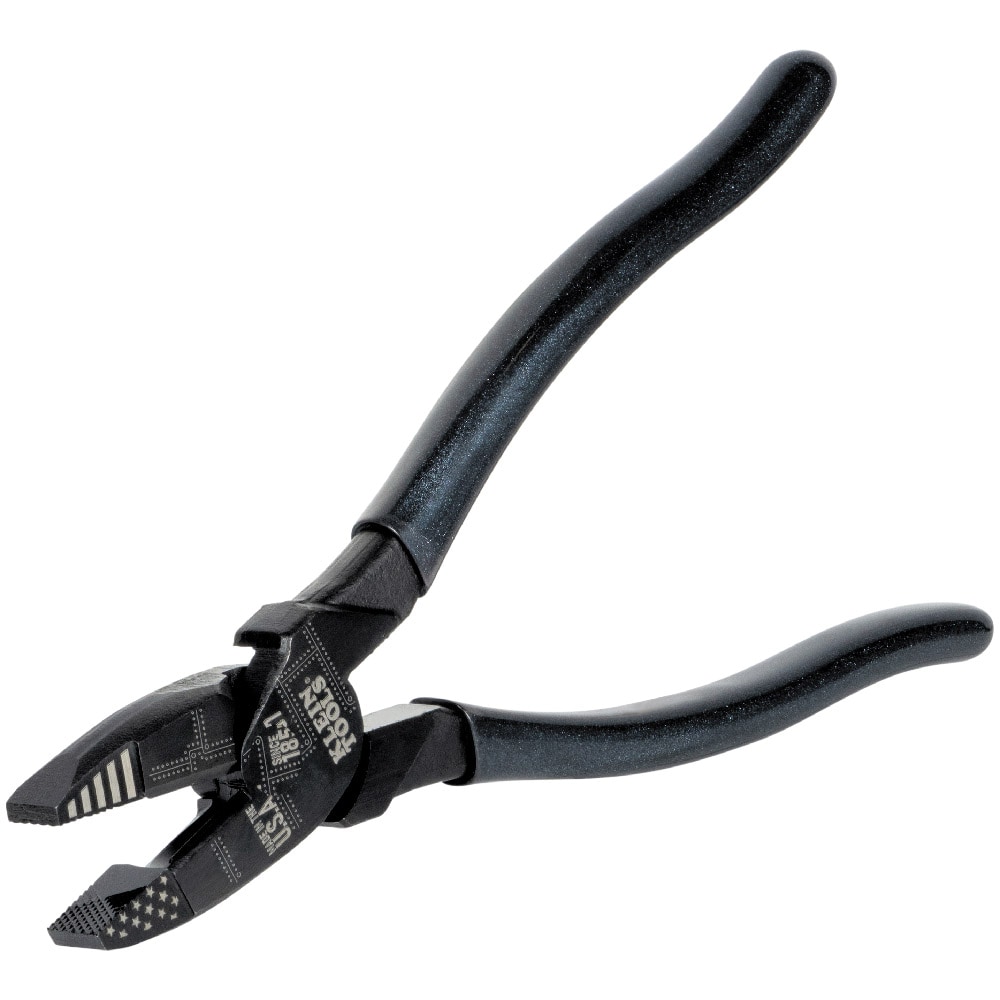 Pliers, crimp, steel and plastic, black and green, 3-1/2 inches. Sold  individually. - Fire Mountain Gems and Beads