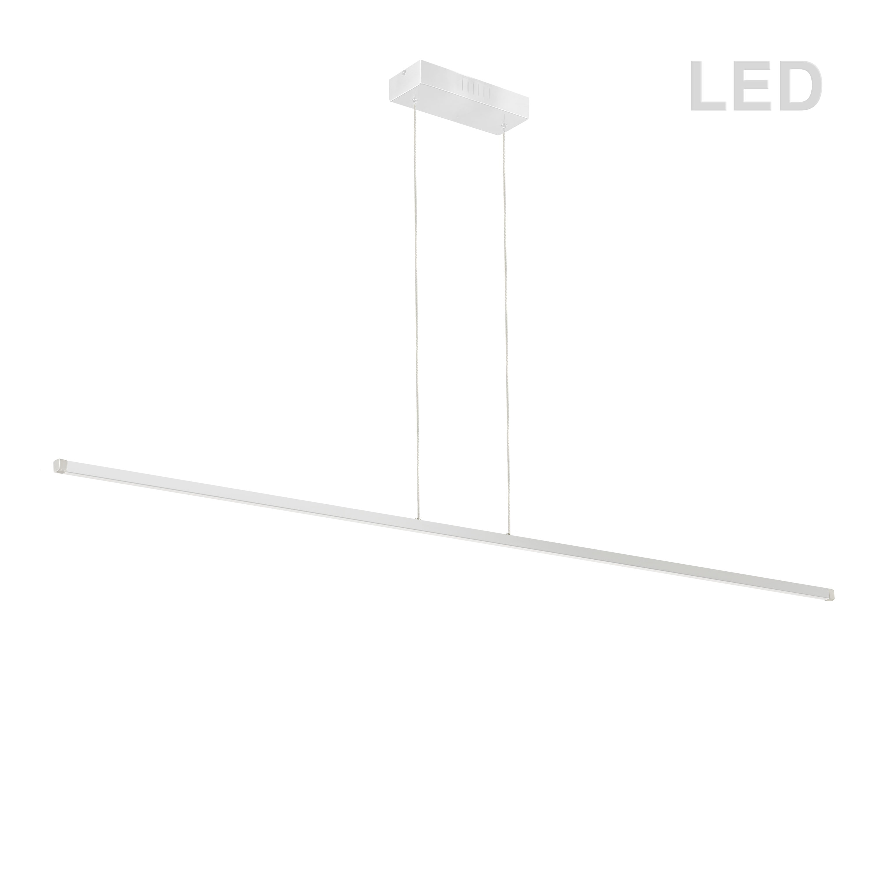 Dainolite ARY-3830LEDHP-MW Array 1 -Light White Modern/contemporary Linear Integrated LED Large Hanging Pendant light