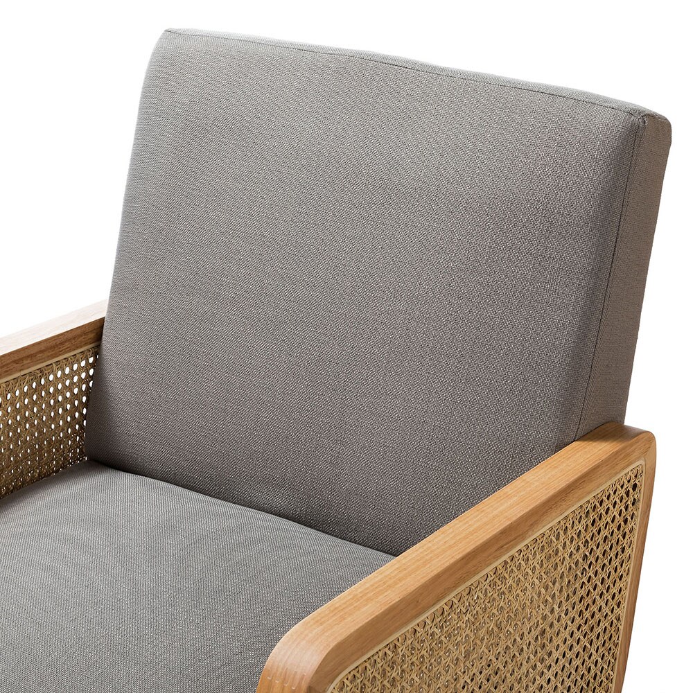 Pewter Velvet Handcrafted Accent Chair with Manufactured Wood Frame