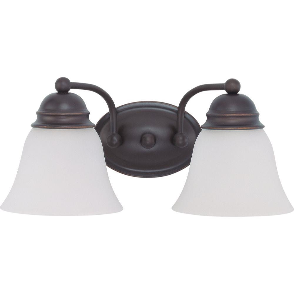  LW-SC528967 14.88-in 2-Light Mahogany Bronze Transitional Vanity Light