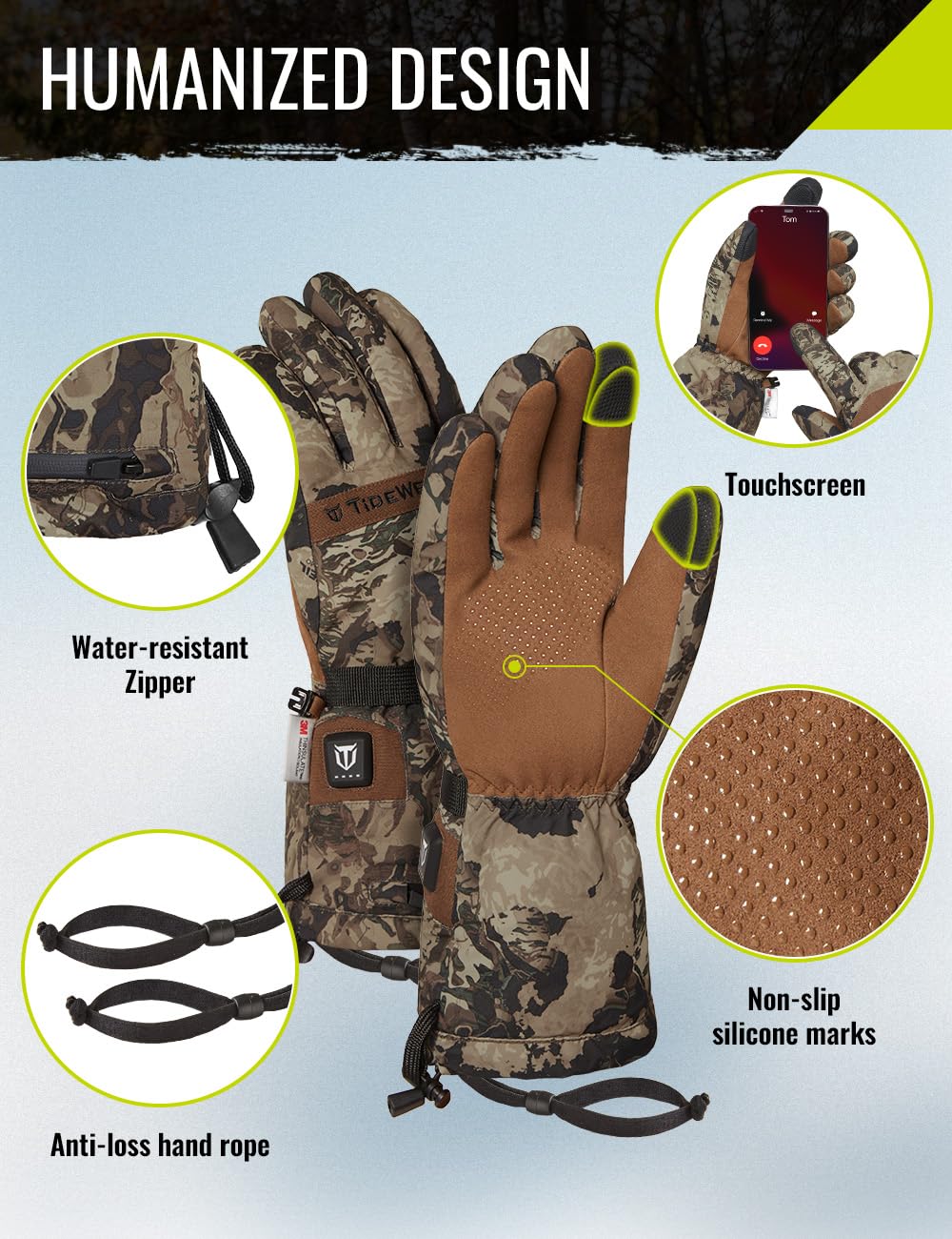 Tidewe B0D4DHJ8R3 Work-Gloves - Thumbnail View #4