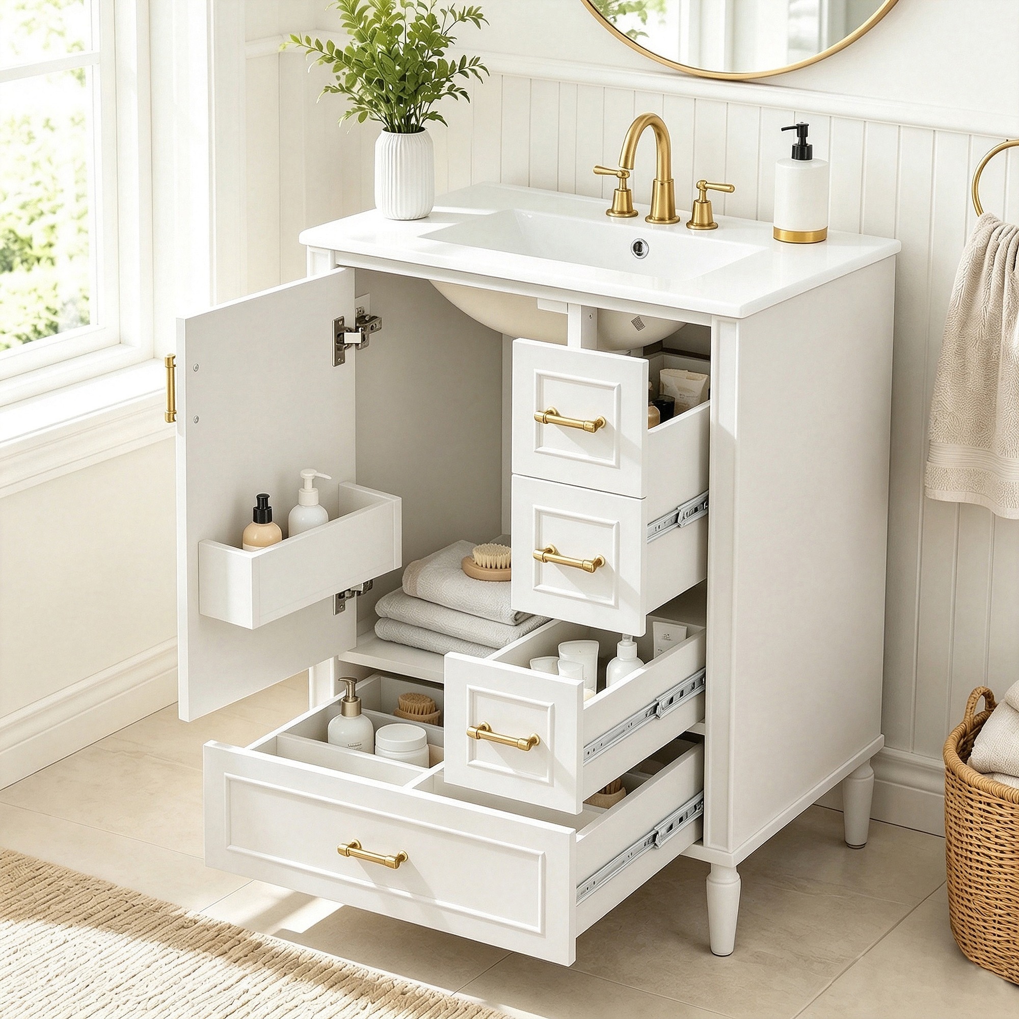 HyperDrop Cart W-N729P461477K Bath-Vanity-Combo - View #3