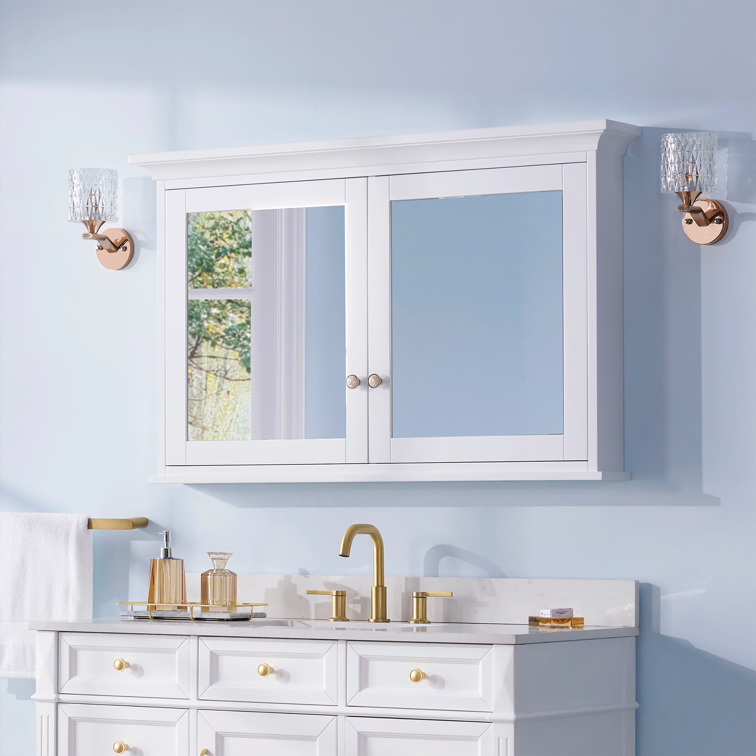 WELLFOR EB4830MC-WT Bathroom-Medicine-Cabinets - View #6