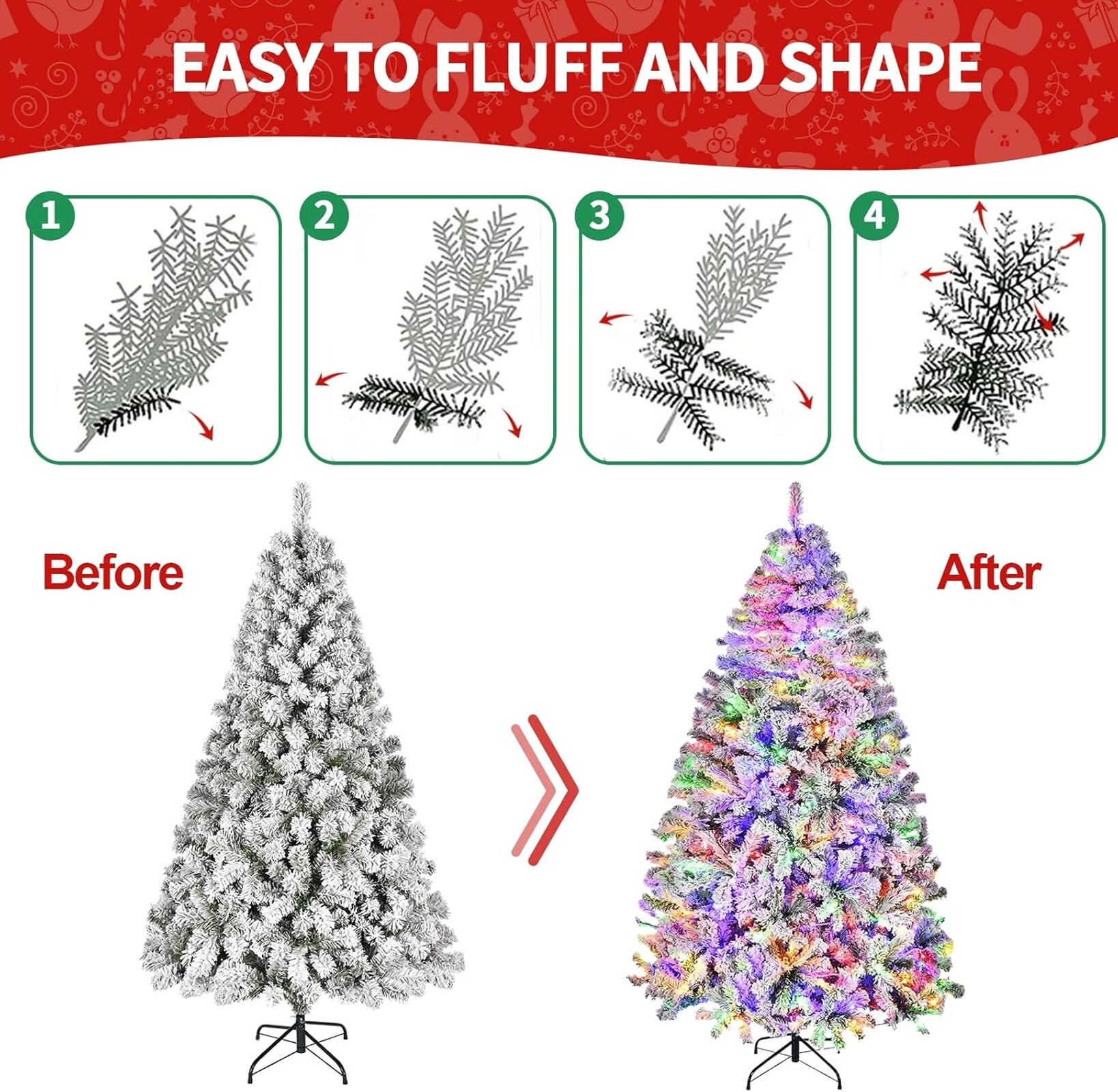 SUGIFT LW108GIVZY122 Artificial-Christmas-Trees - View #6