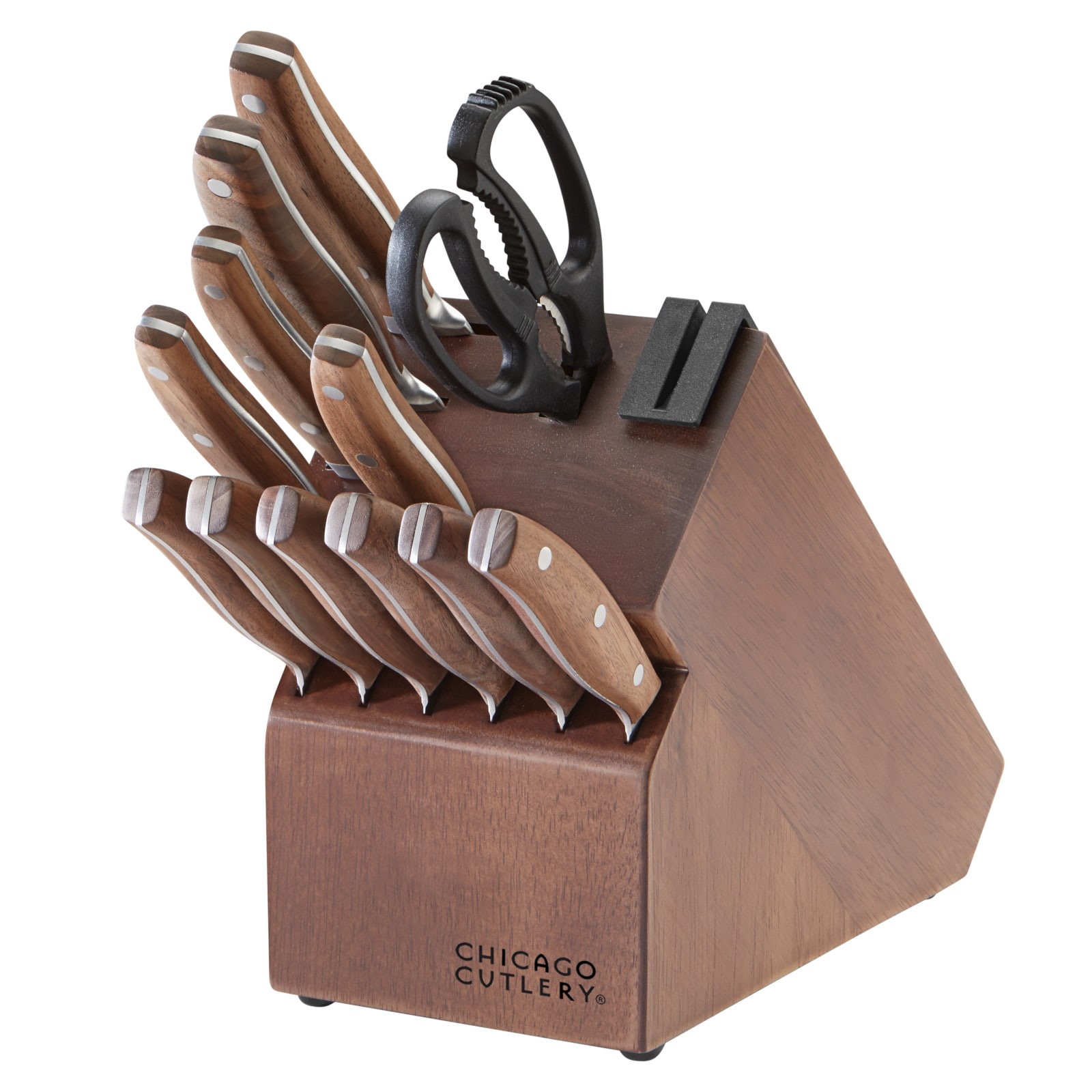 Chicago Cutlery 1137271 13 -Piece Cutlery Set with Block