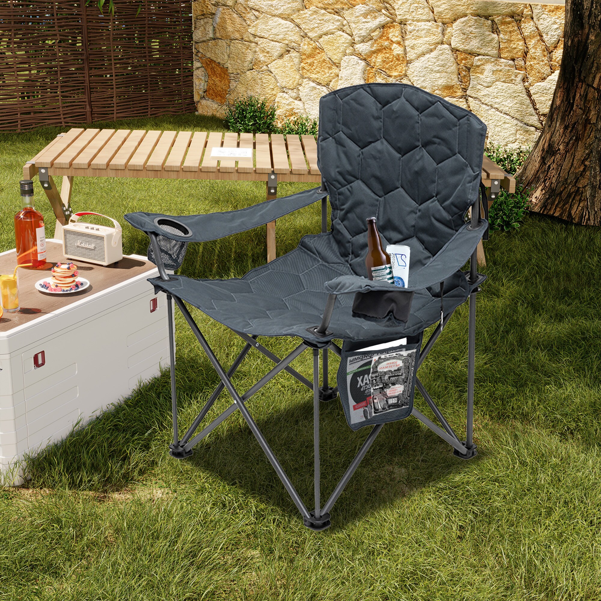 Clihome CL-CCAC2002EGY1 Beach-Camping-Chairs - View #2