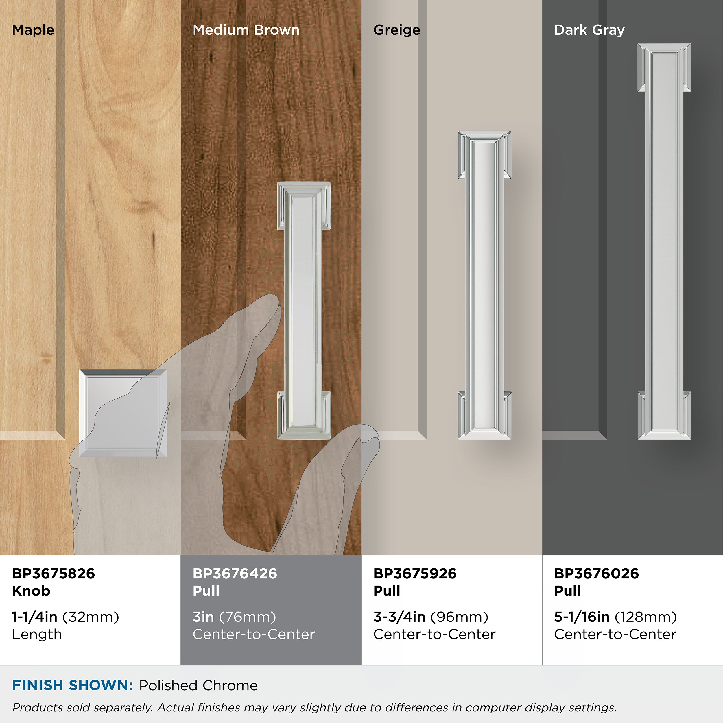 Amerock BP3676426 Cabinet-Pulls - View #8