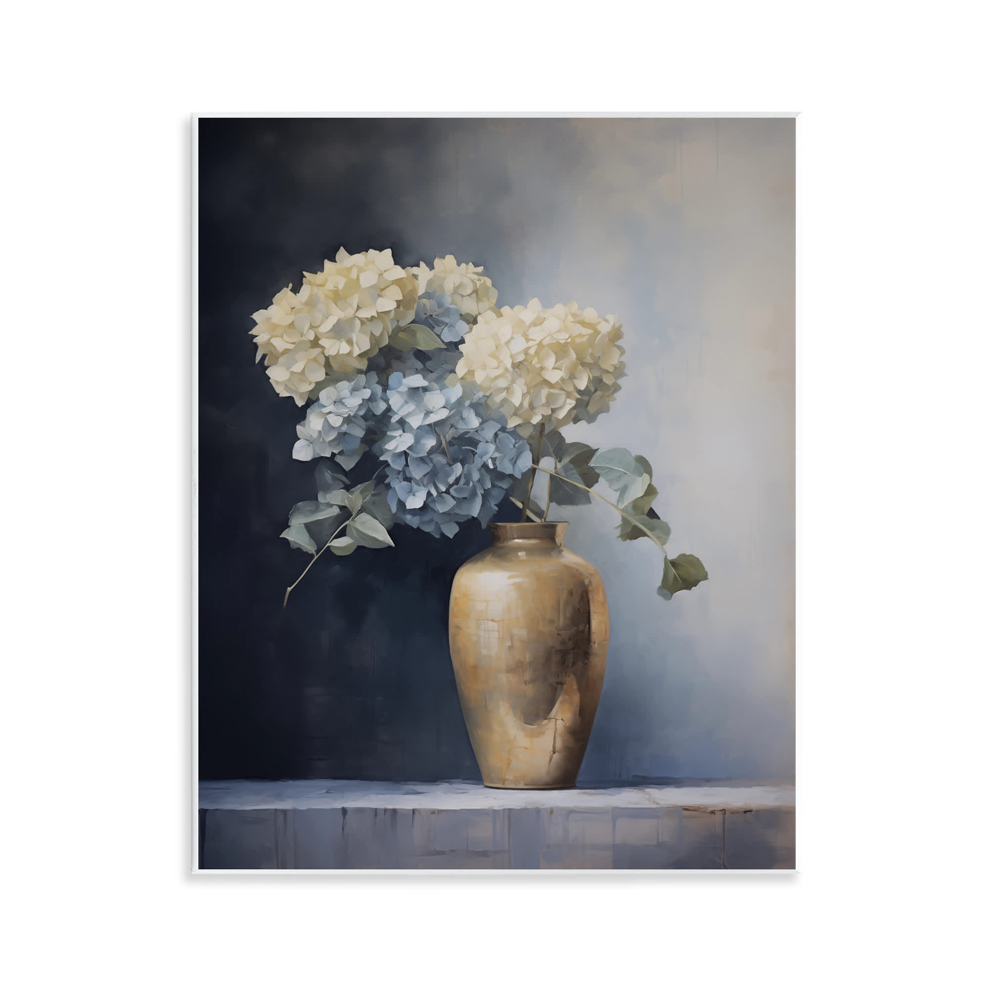 Stupell Industries BT-852-WD-11X14 Subtle Hydrangeas in Vase Wall Plaque Art By Arlington Prints 11 x 14
