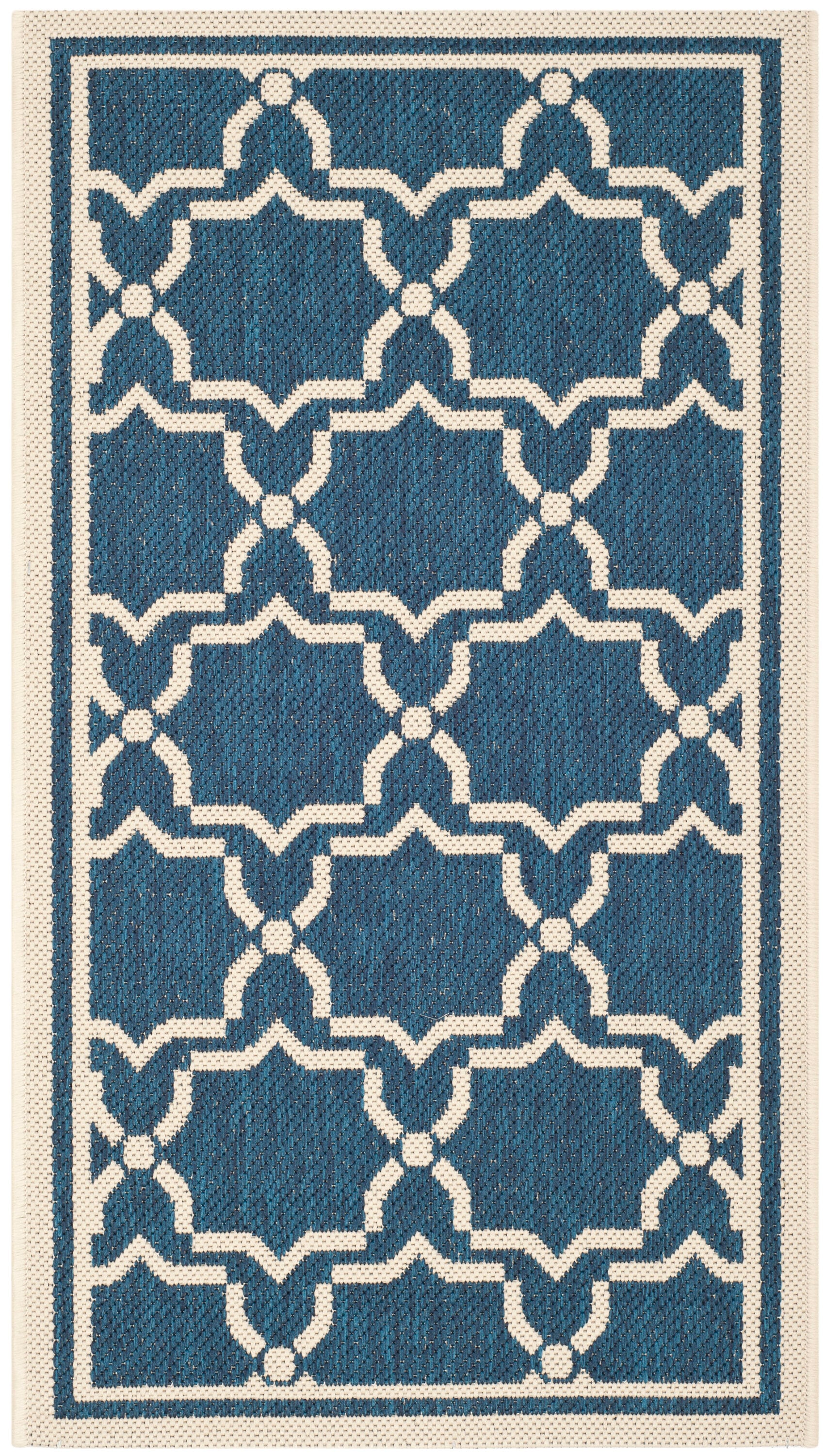 Cy 6916 Navy Beige 2in-7ft x 5in Rug