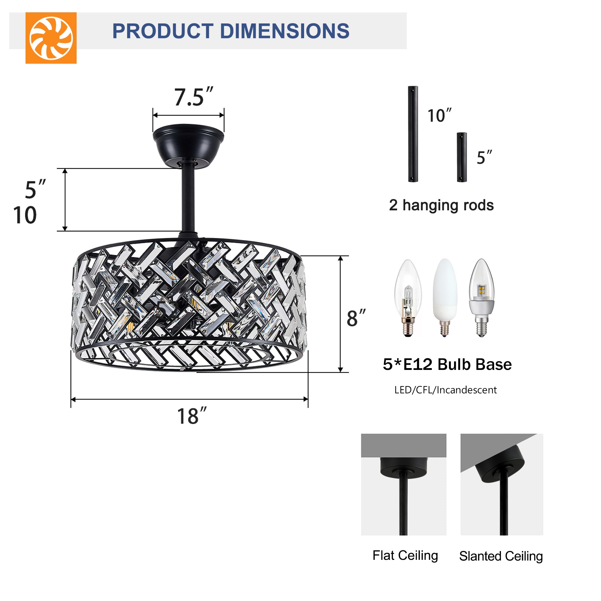 SINOFURN SYB570074BK Ceiling-Fans - View #7