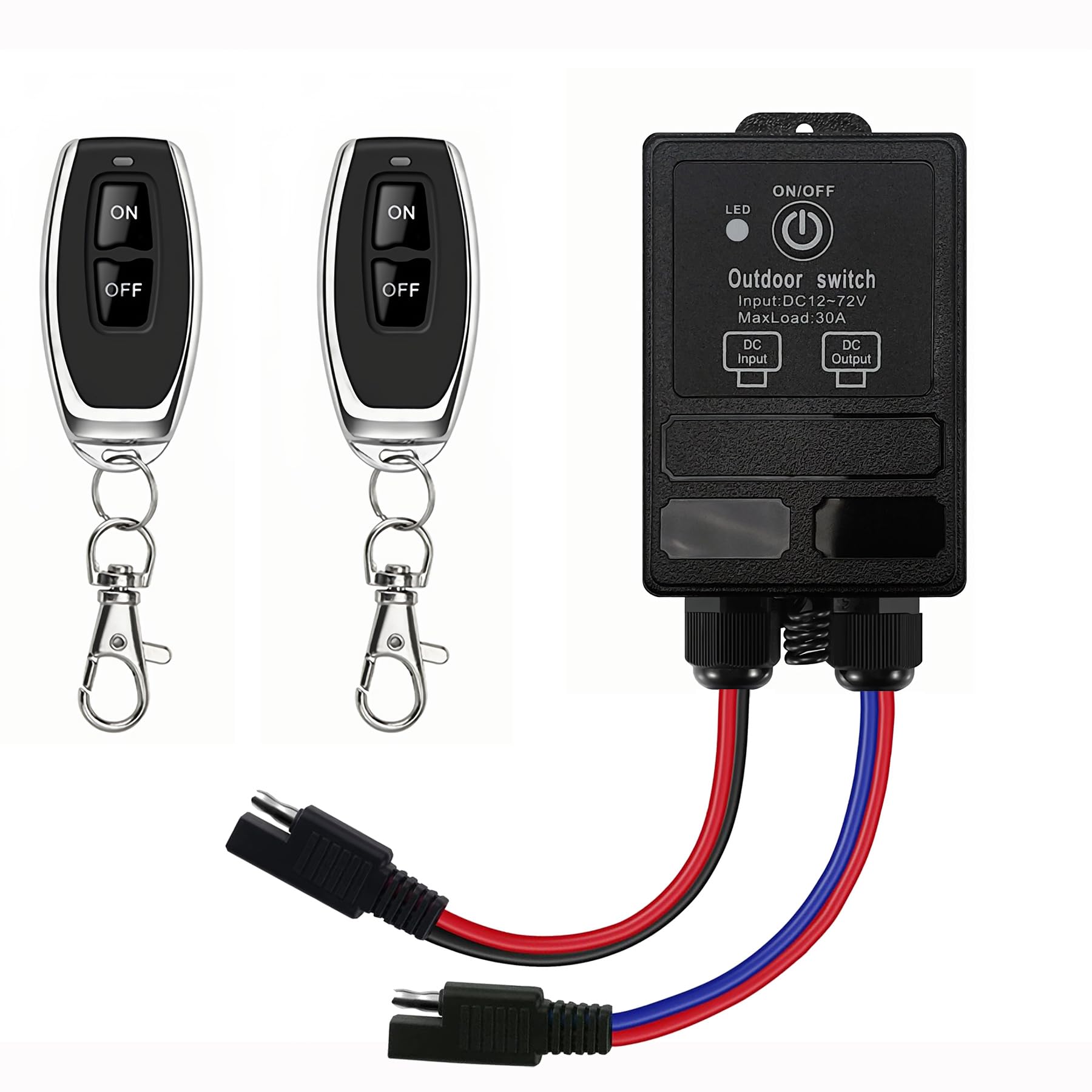Switch Gui Component Anqtovp DC12V 30A Waterproof Wireless Relay Switch 328FT Remote Control ...