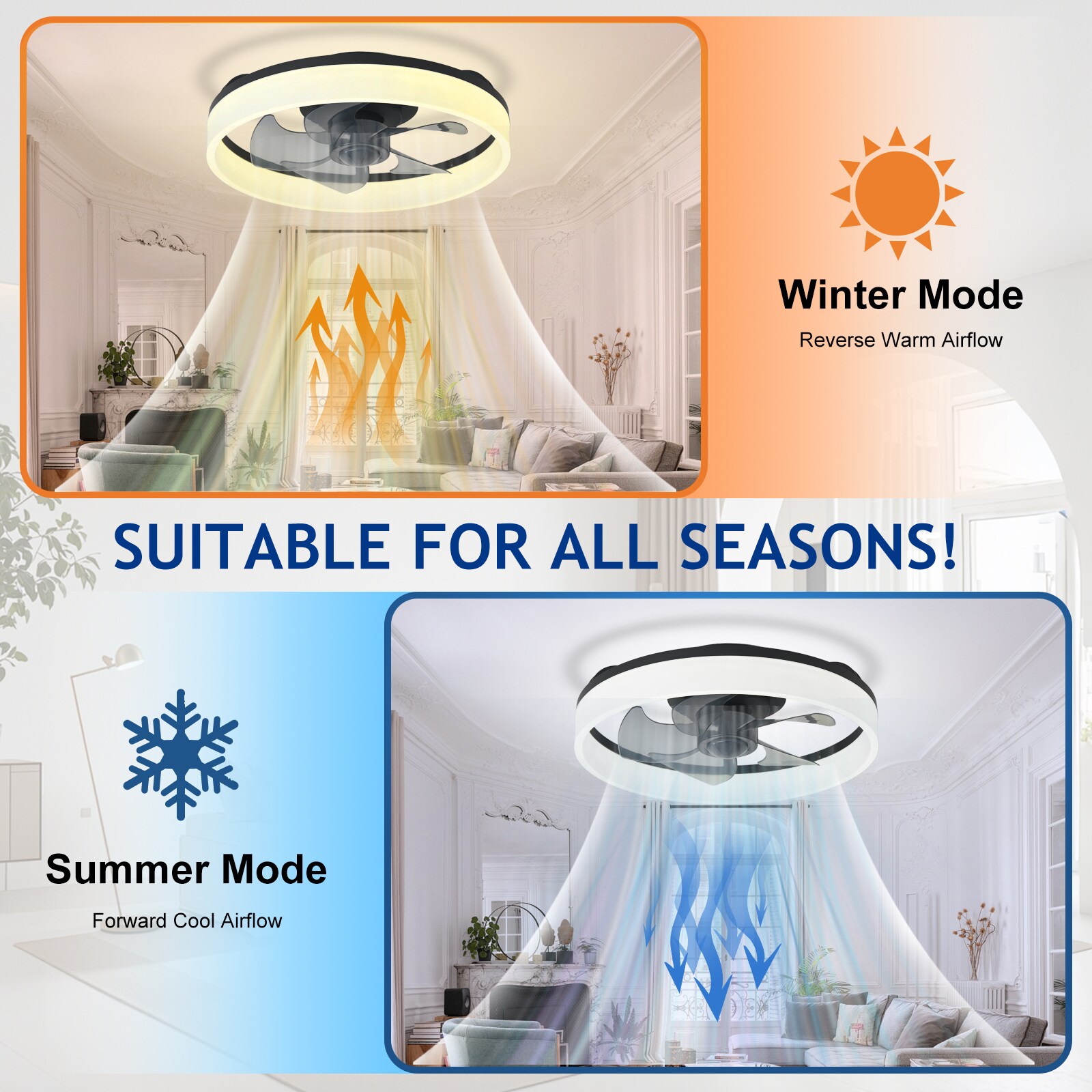 Depuley WS-FPZ195-16C-BK-LW Ceiling-Fans - View #5