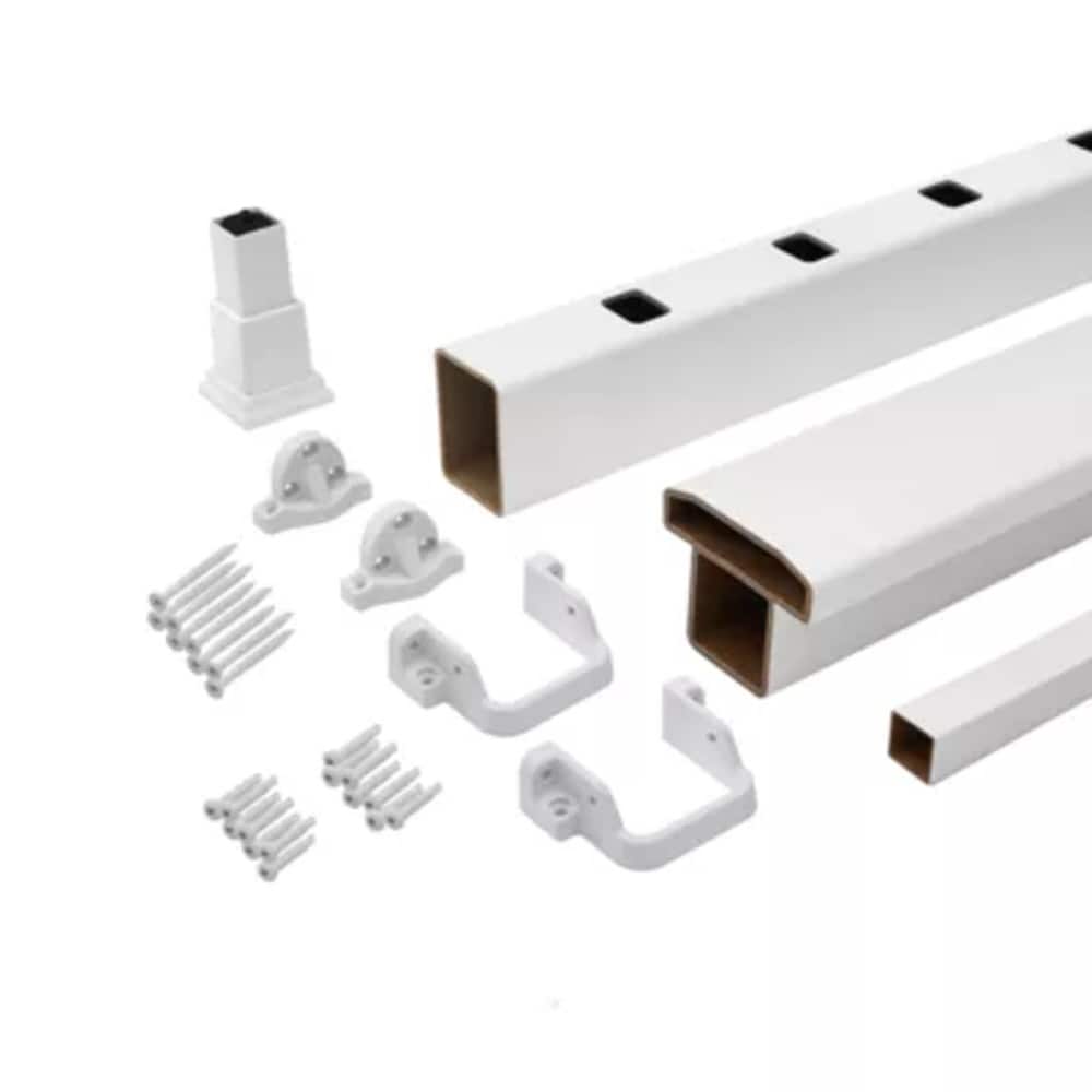 Trex WTSQ0836HSELTRK Select 8-ft x 36-in Classic White Composite Deck Rail Kit