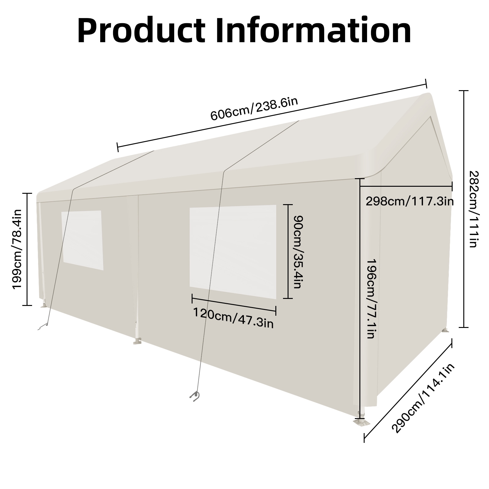 Lycvki CP-22 Carport-Covers - View #2