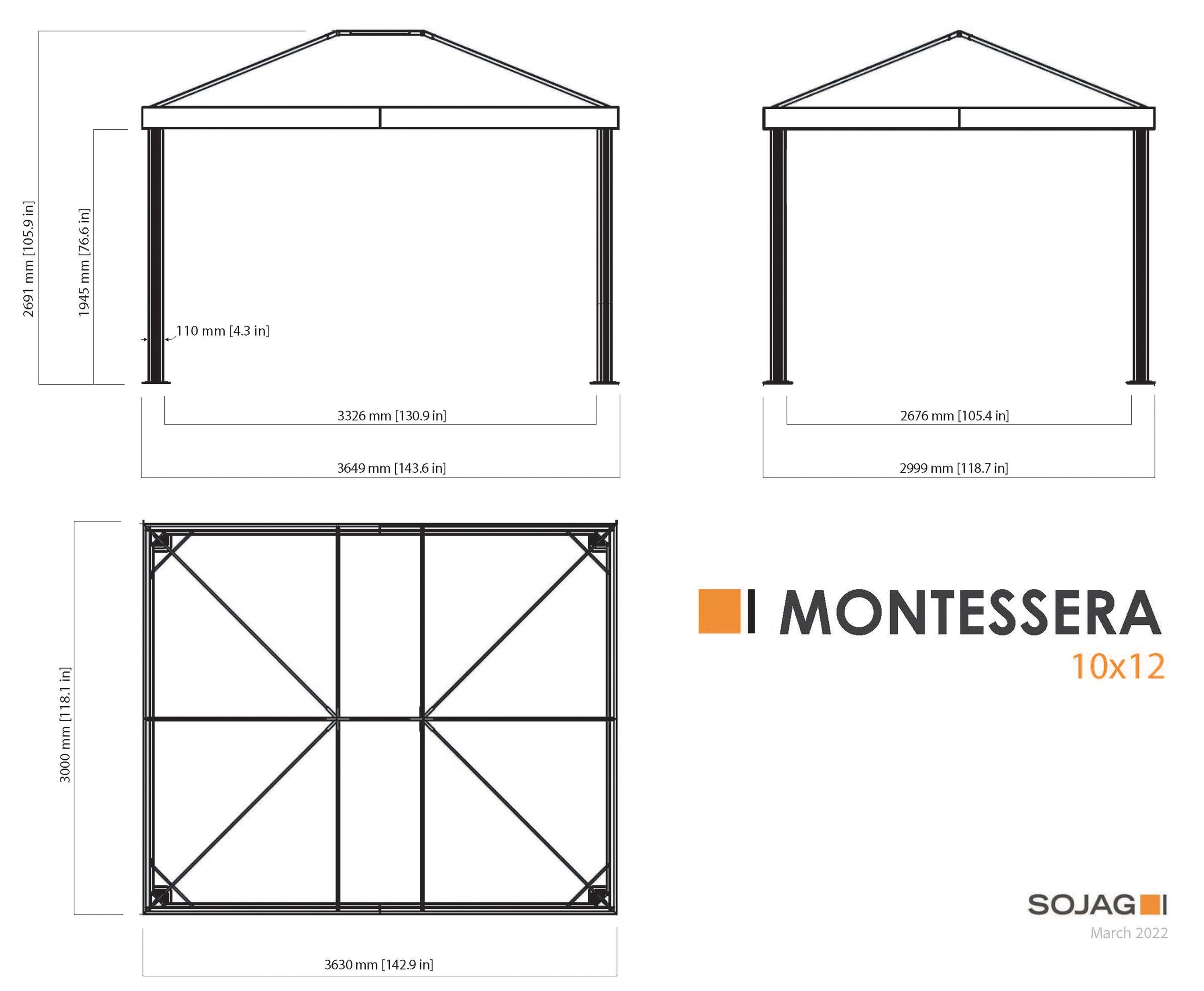 Sojag 500-9166842 Wood-Resin-Gazebos - View #14