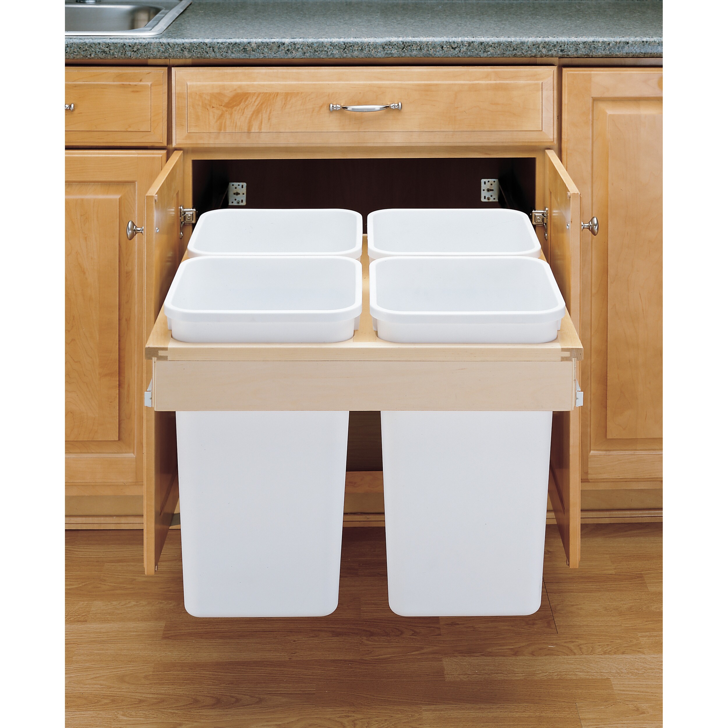 Rev-A-Shelf 4WCTM-27-4 Pullout-Trash-Cans - View #2