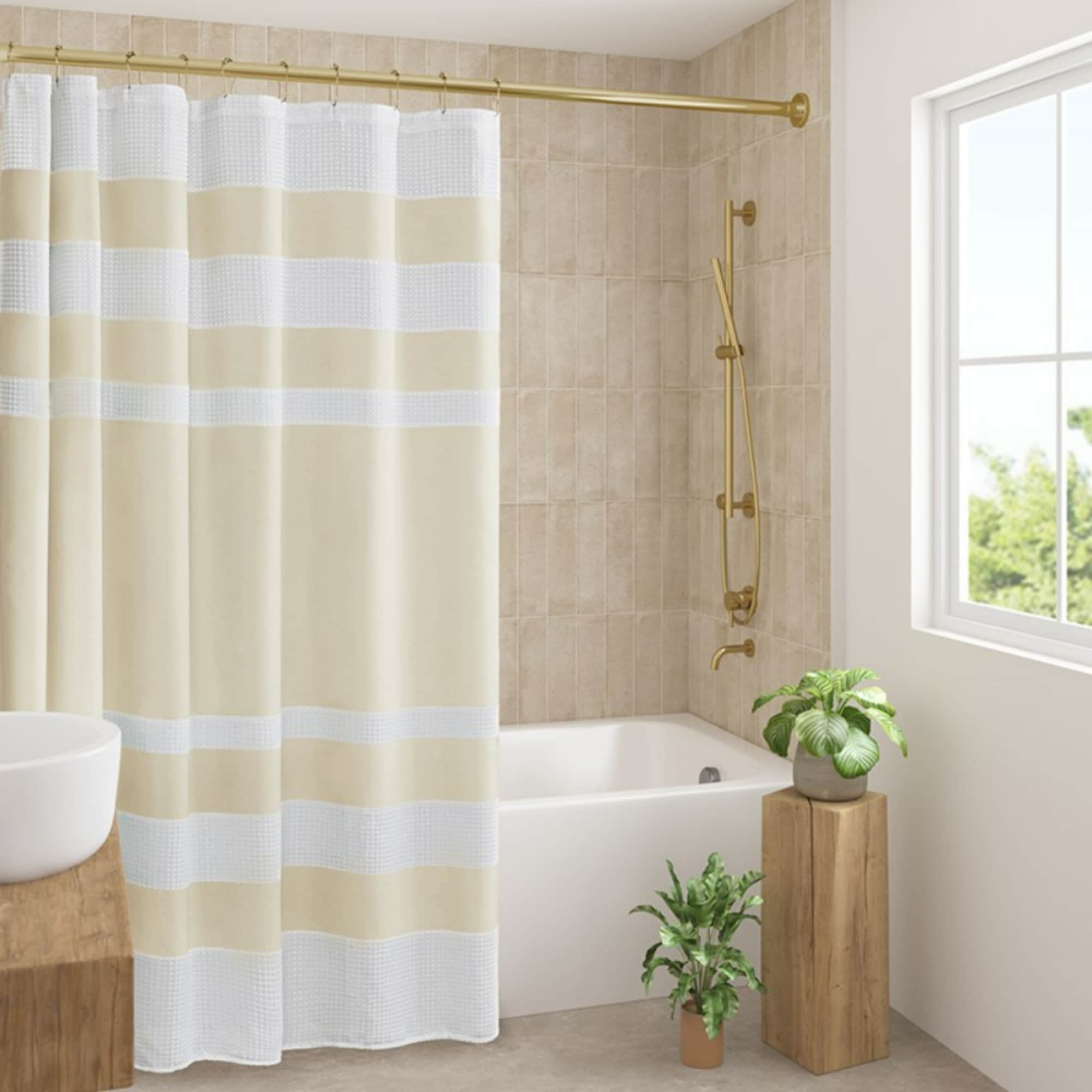 Wooakway 72x84 in Shower Curtain with 3M Treatment Cream Waterproof Standard Size Bathroom Curtains Shower Curtains for Bathroom Modern Decorative Bathroom Shower Curtains Bathroom Essentials