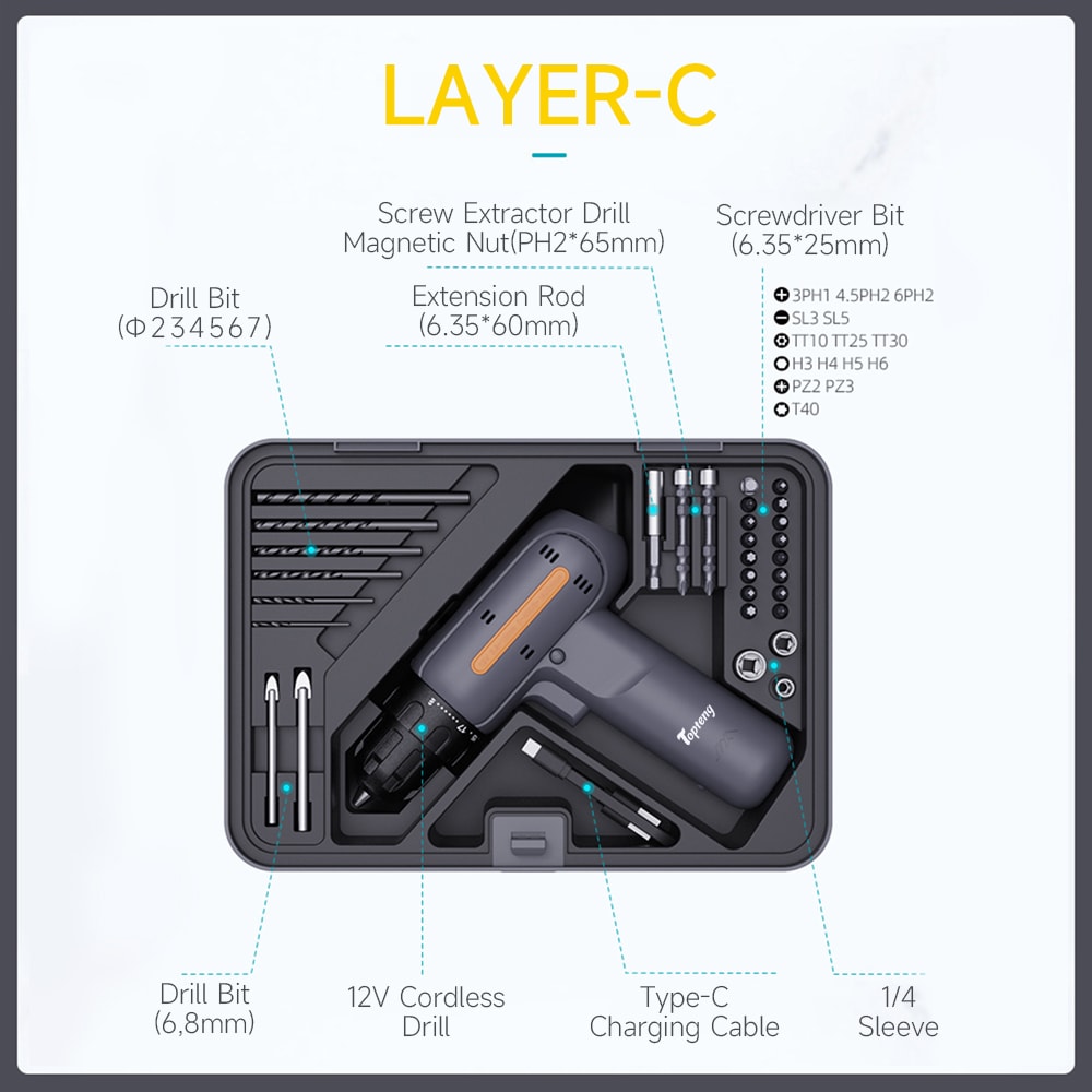 Topteng H029-A006-C Tool-Sets - View #3