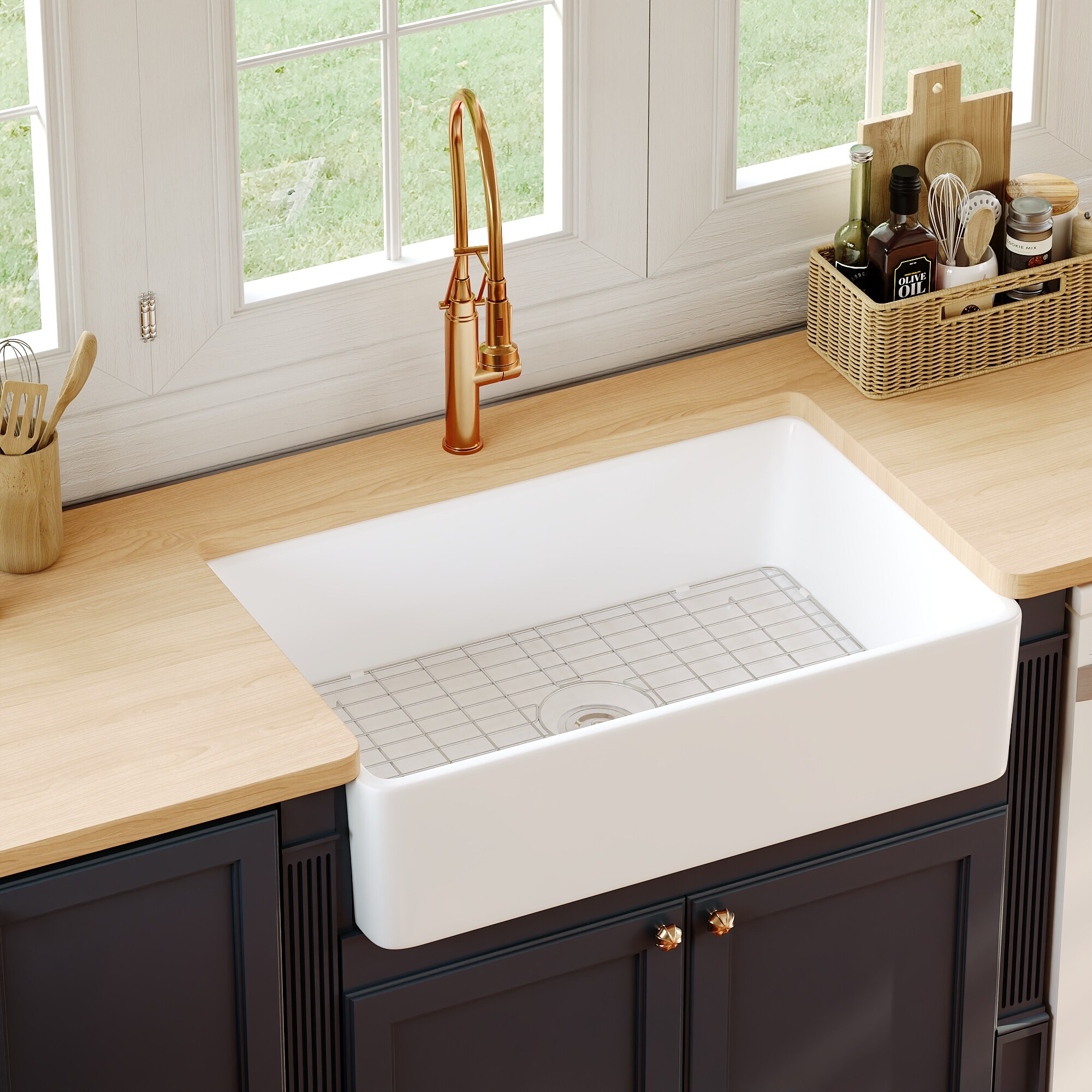 Porcelain Single bowl Kitchen Sinks at Lowes.com