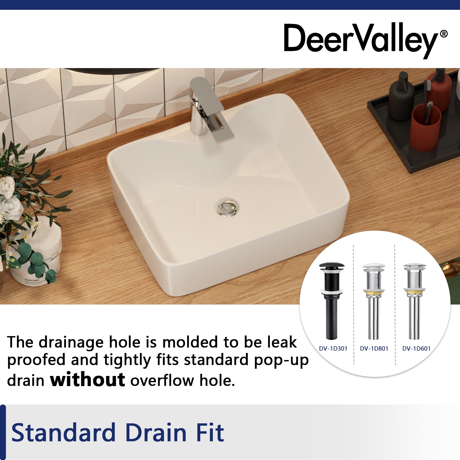 Ally 19" x 15 White Ceramic Rectangular Above-Counter Vessel Sink