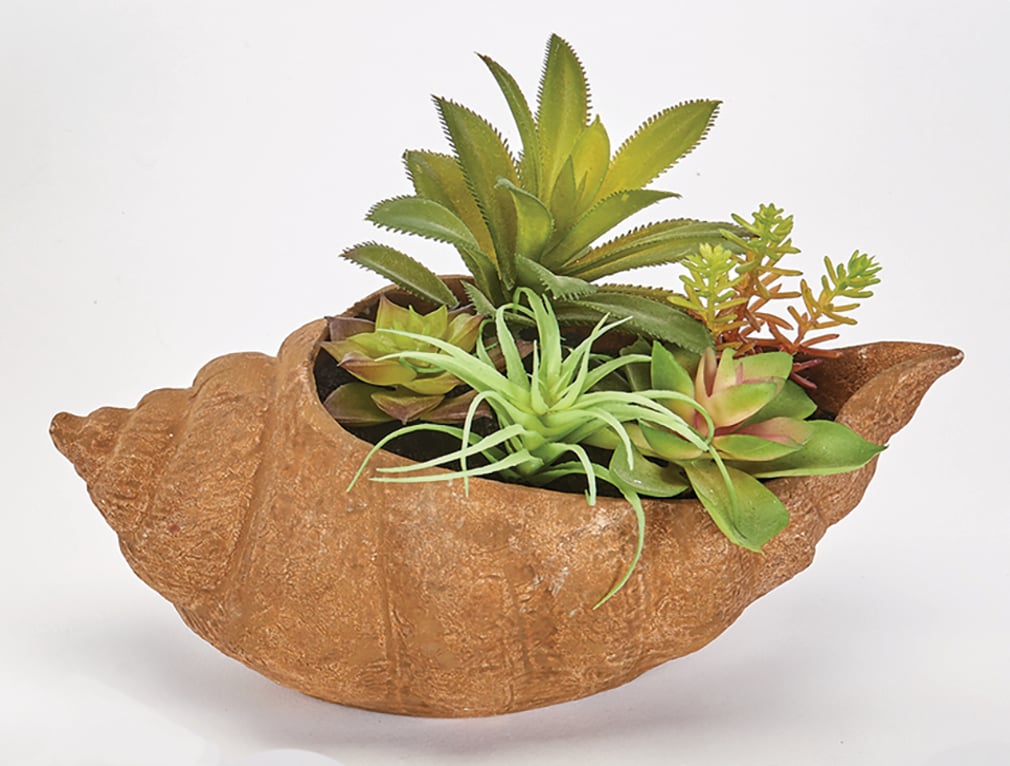 Worth Imports 1906 8-in Green Indoor Desktop Succulent Artificial plant