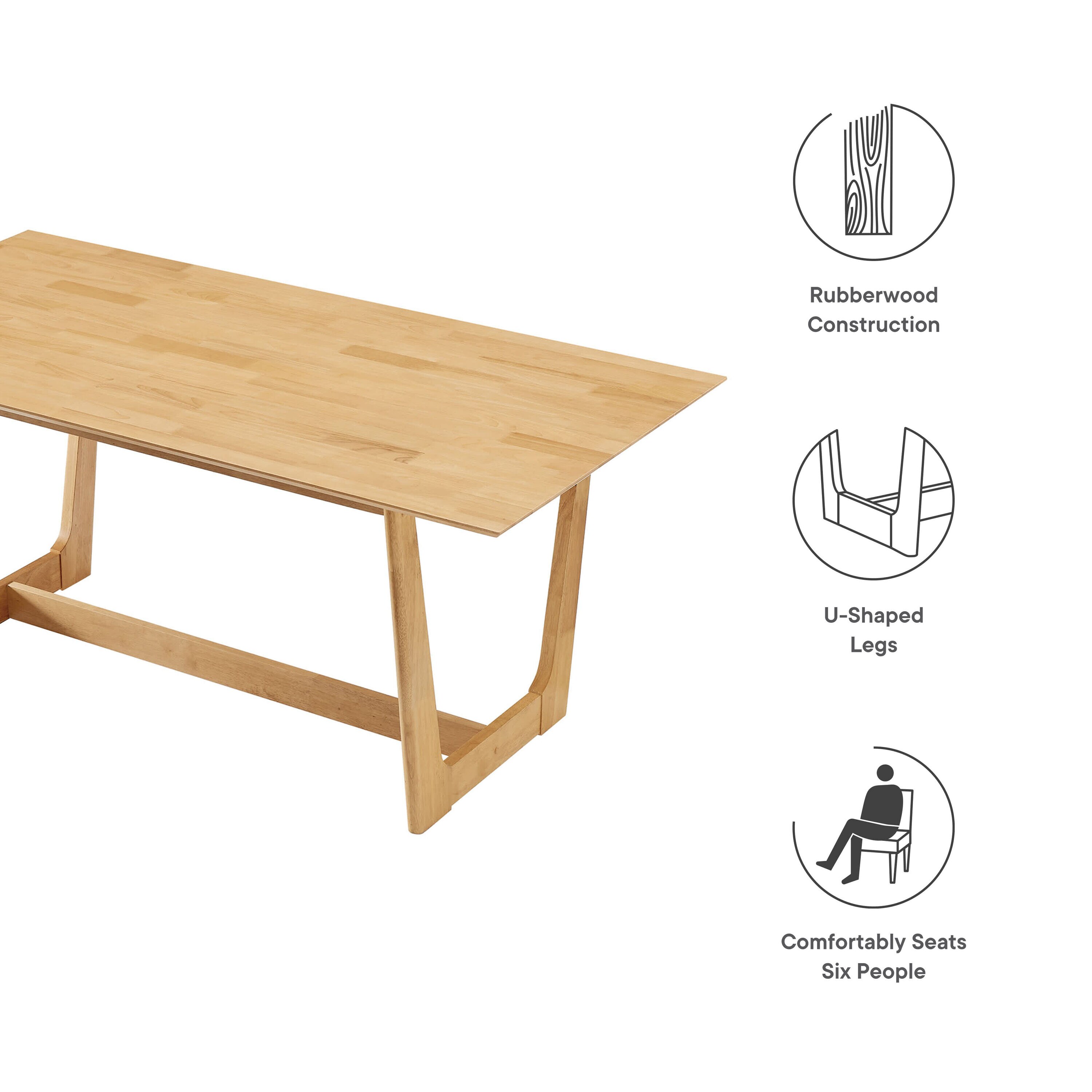 Modway EEI-6914-NAT Dining-Tables - View #2