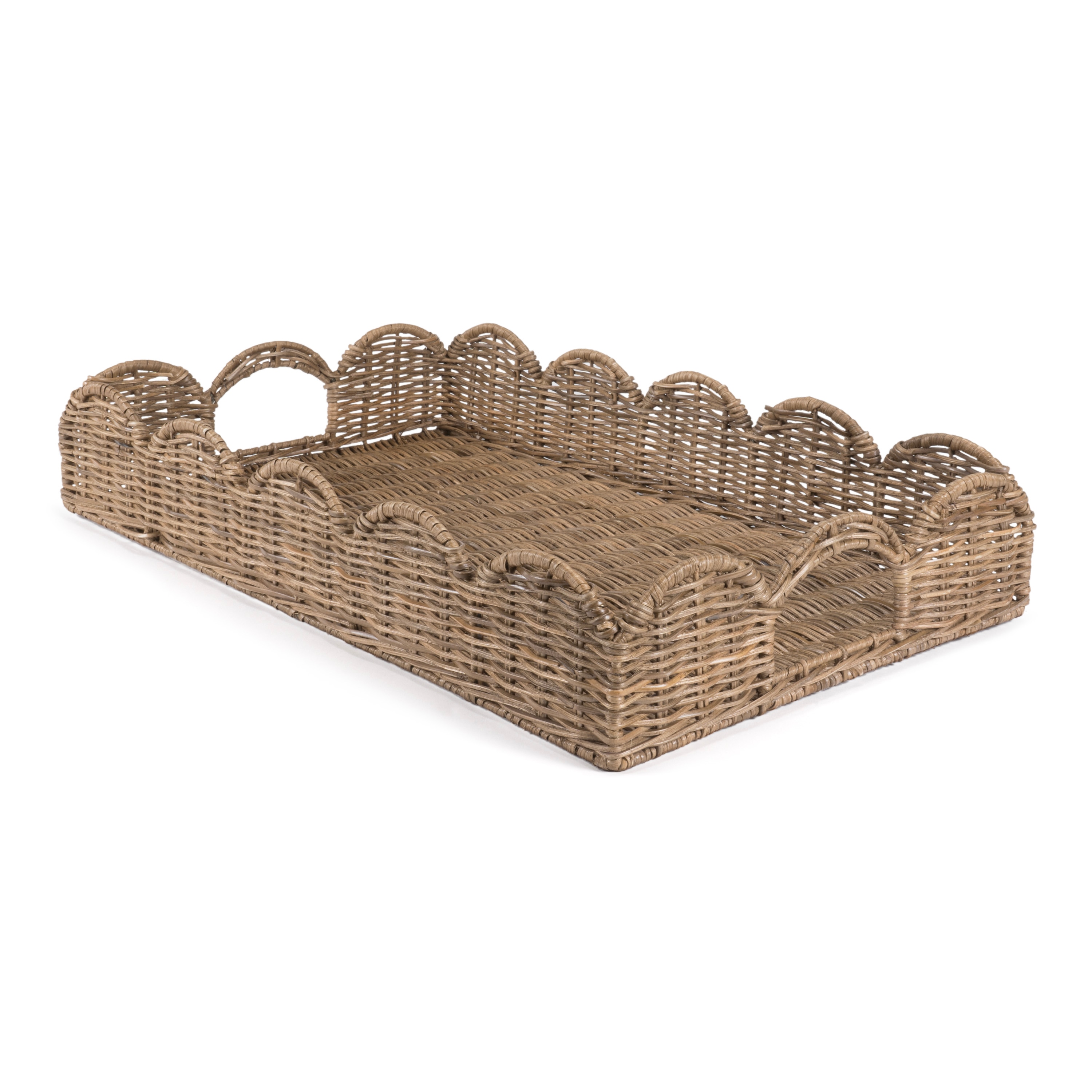 happimess 21.5-in x 13-in Natural Rectangle Serving Tray in the Serving  Trays & Caddies department at