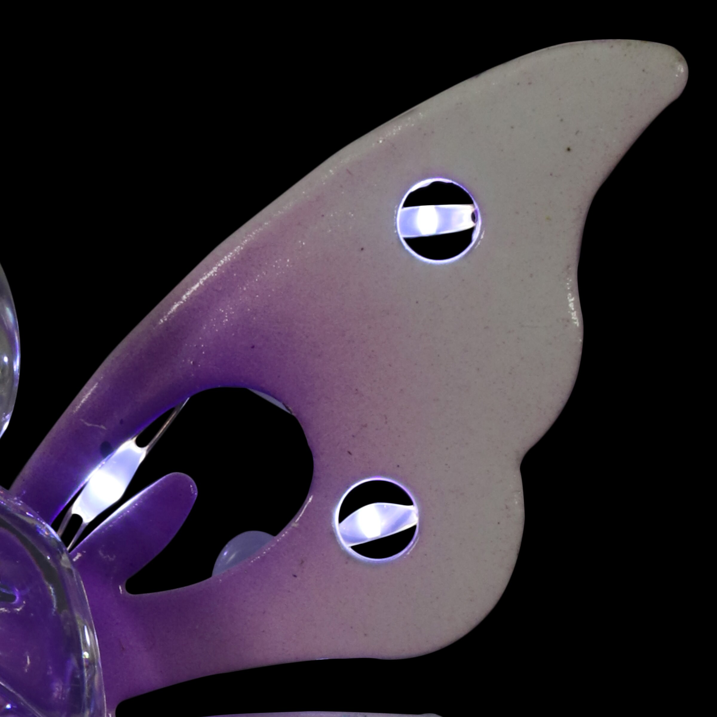 Purple Acrylic Angel with LED Lights Garden Stake