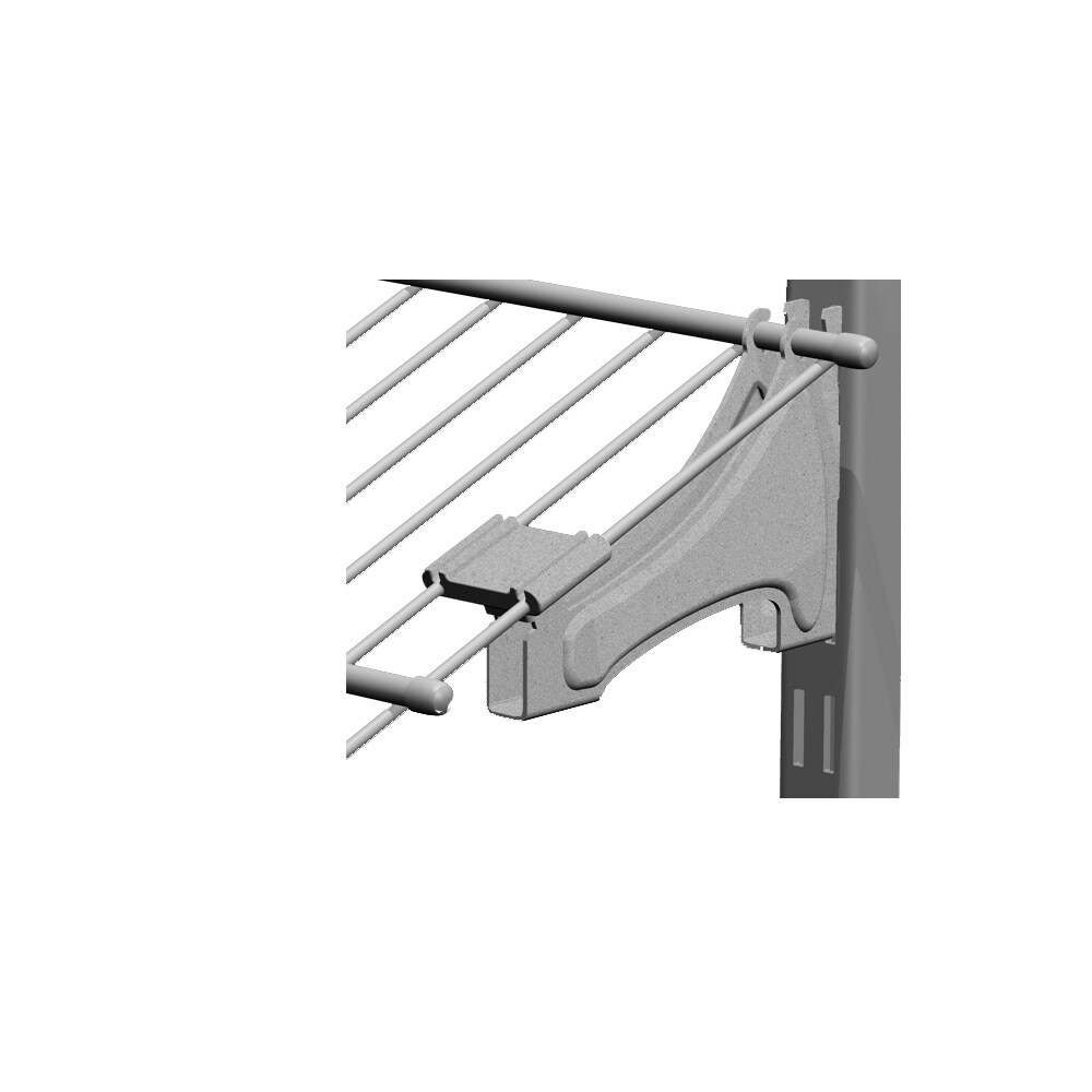ClosetMaid 28117 Satin Chrome Wire Shelf Bracket (Common: 0.5-in x 3-in x 4.5-in)