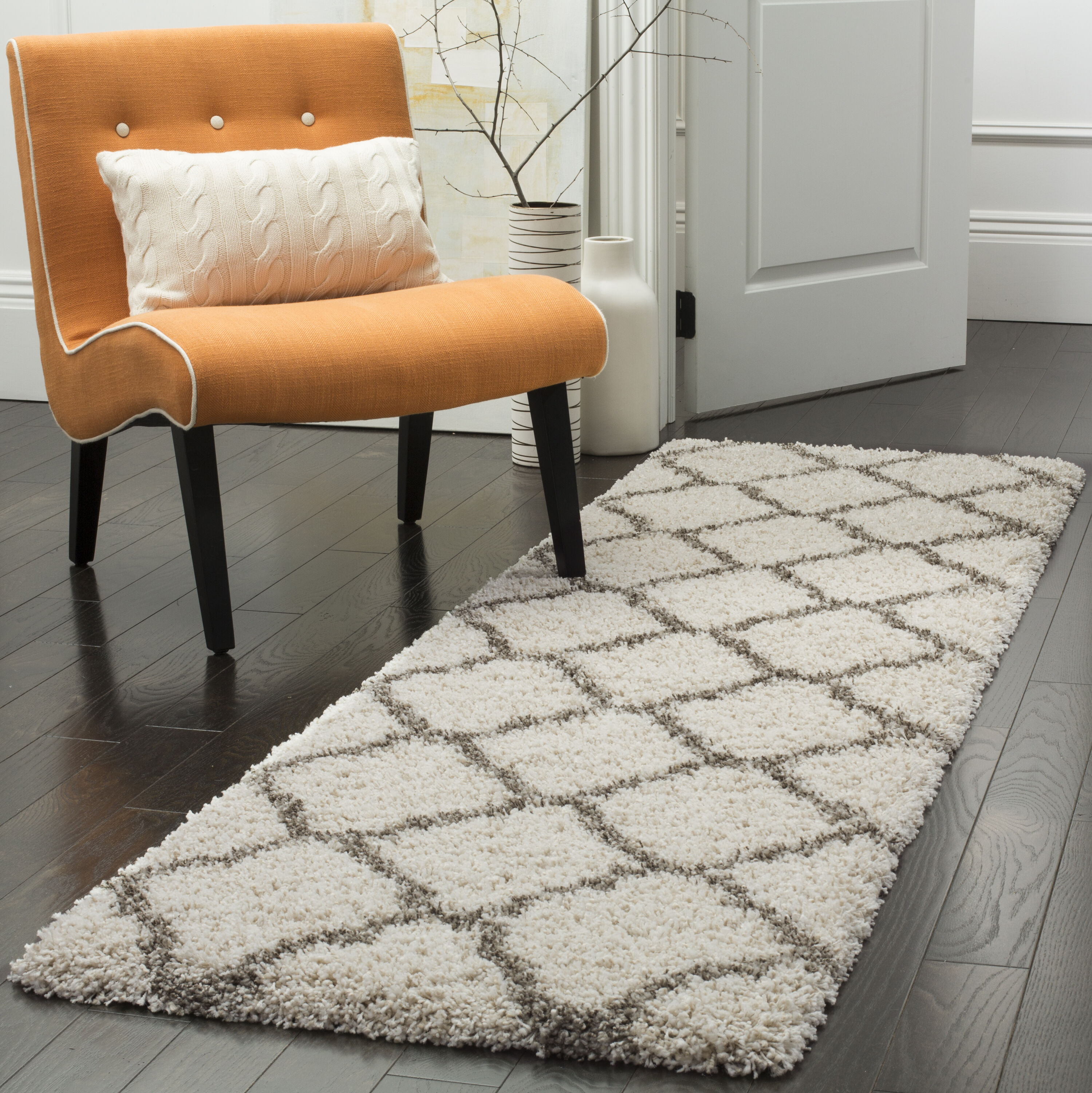 Safavieh - Hudson Shag 283A Ivory / Grey 2ft-3in x 6ft