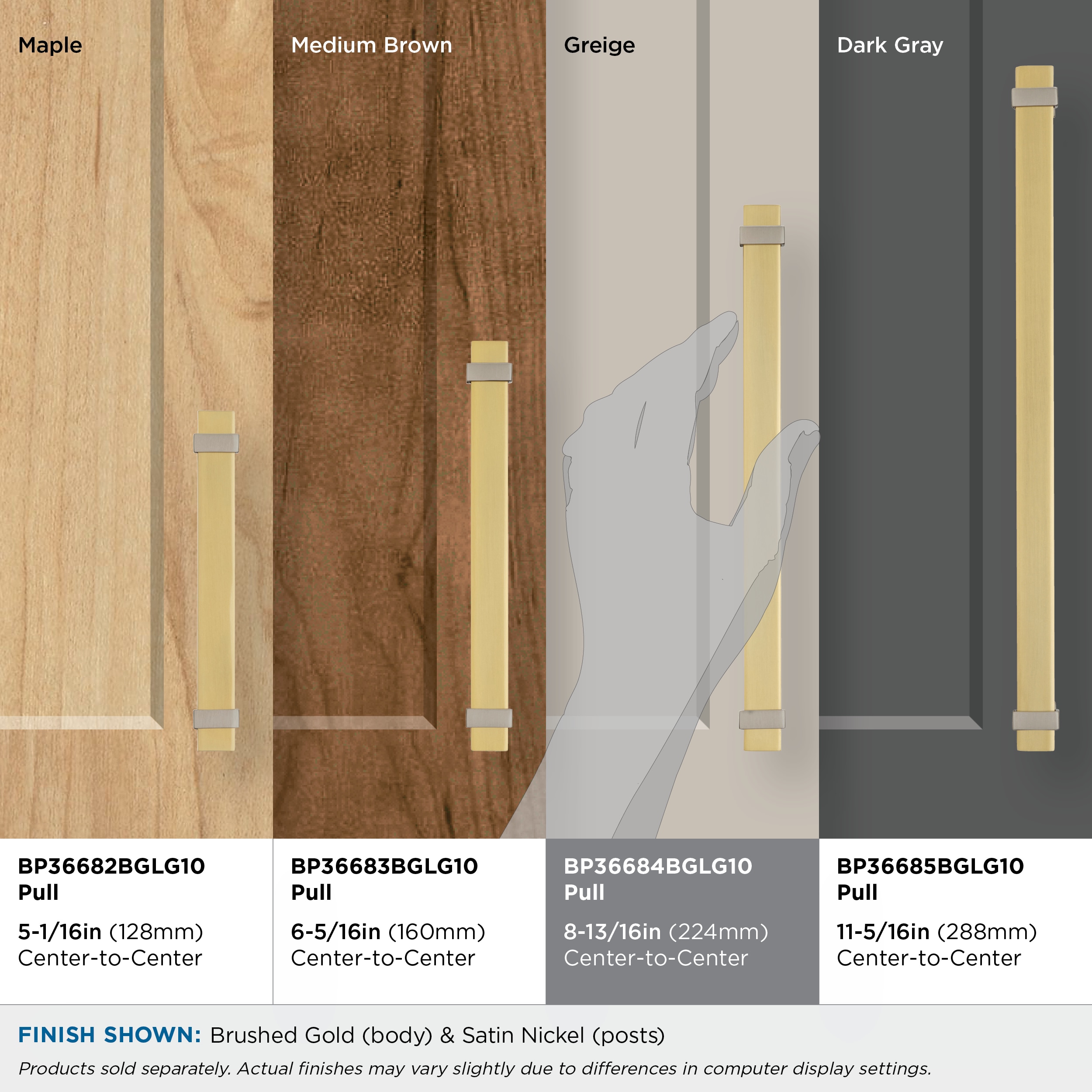 Amerock BP36684BGLG10 Cabinet-Pulls - View #2