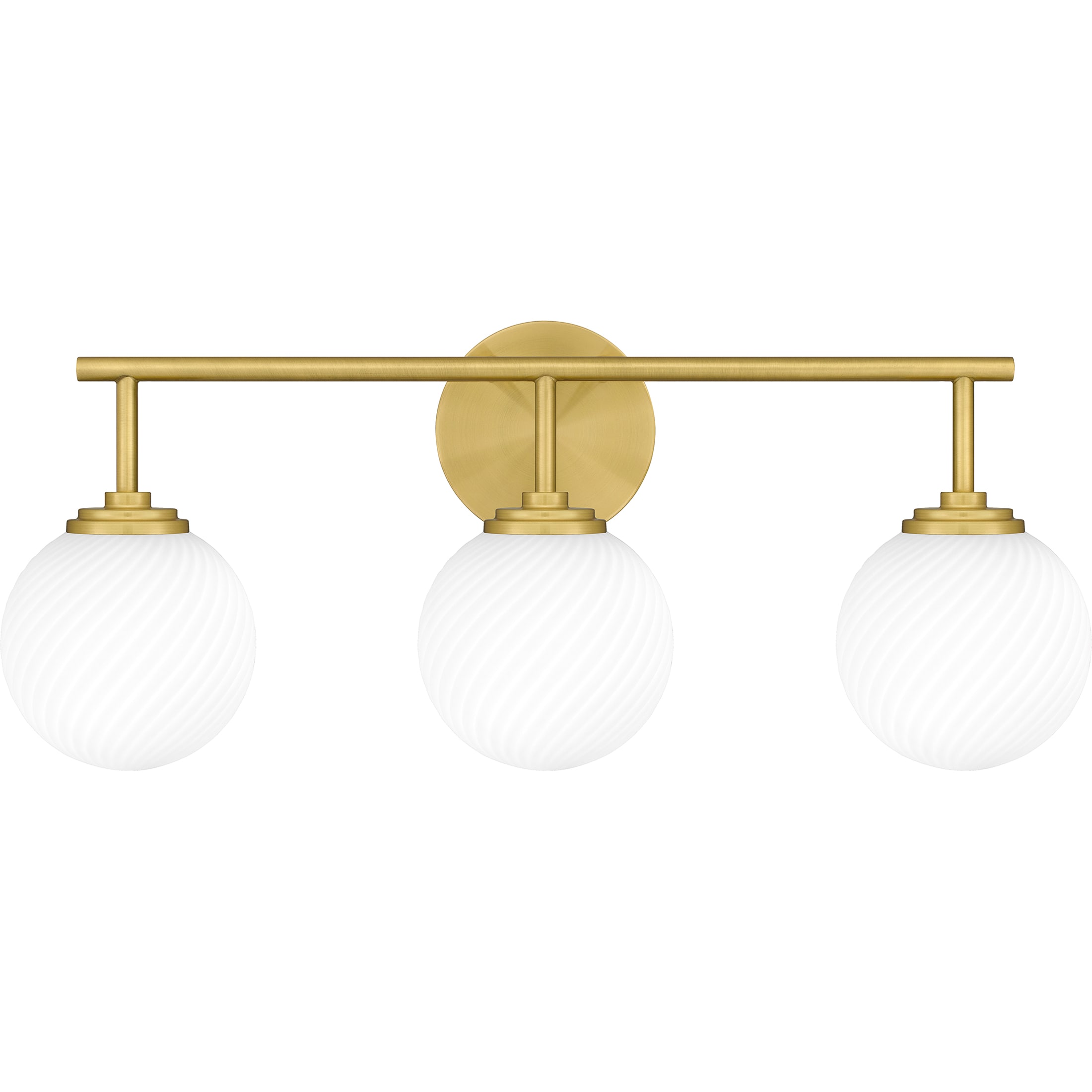 Quoizel ELO8624AB Eloise 24-in 3 -Light Brass Transitional Vanity light