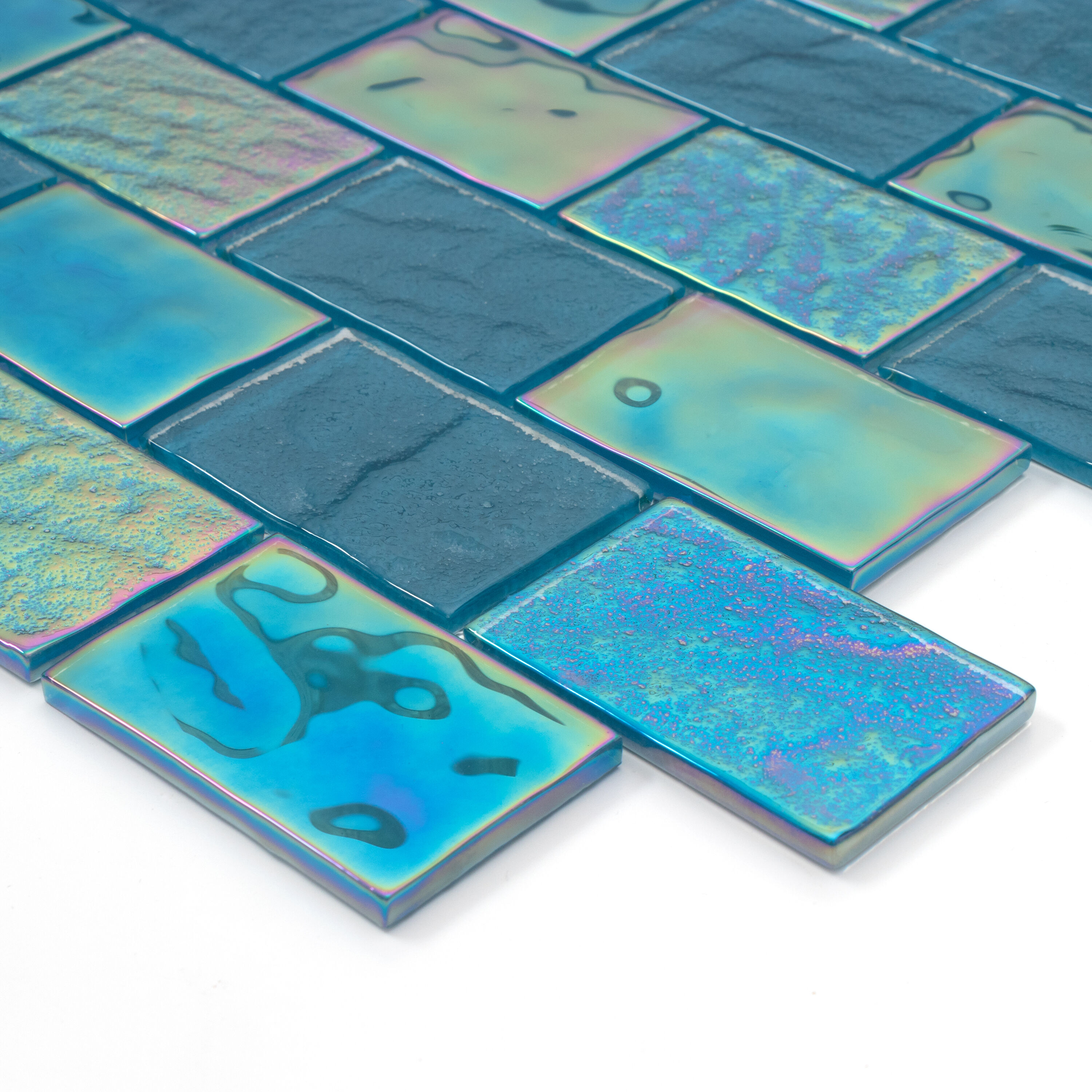 WS Tiles (Sample) Swimming Pool Series Norweigan Blue 3-in x 3-in ...