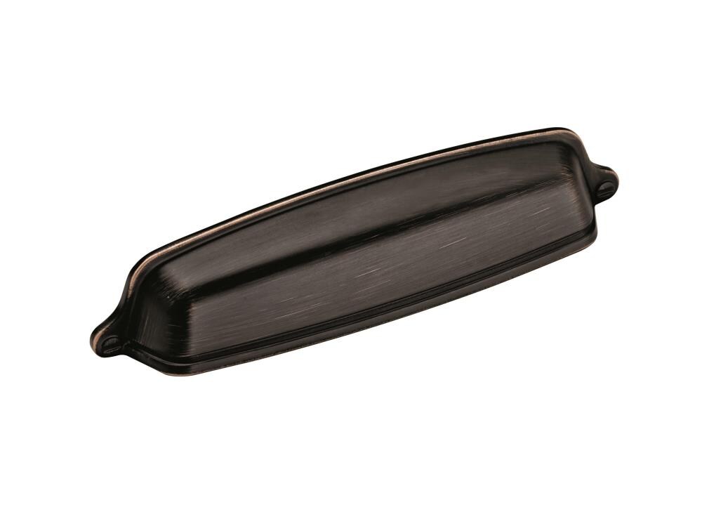 Amerock Stature 10-Pack 5-1/16-in Center to Center Oil Rubbed Bronze Rectangular Cup Drawer Pulls