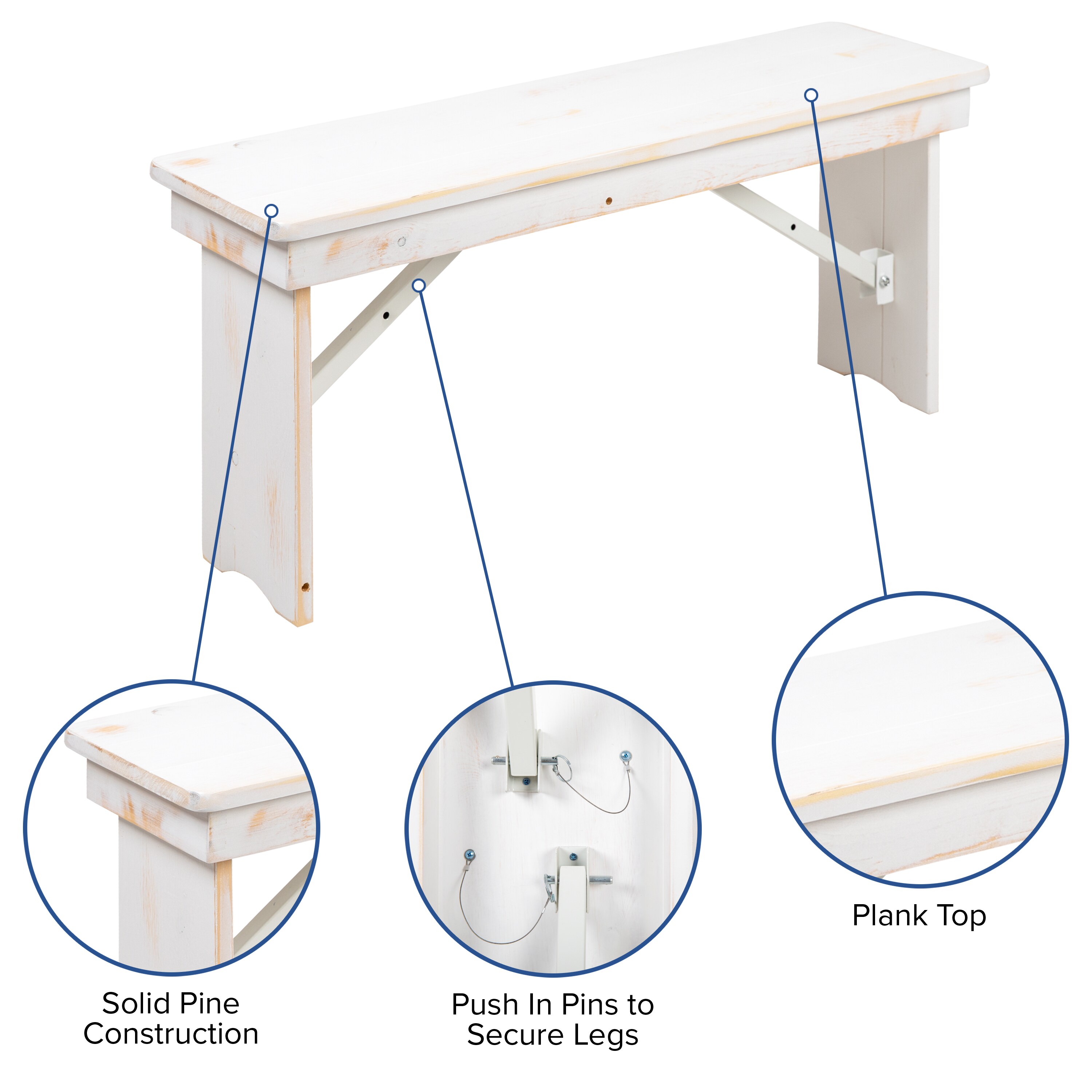 Flash Furniture 889142563648 Dining-Benches - View #5